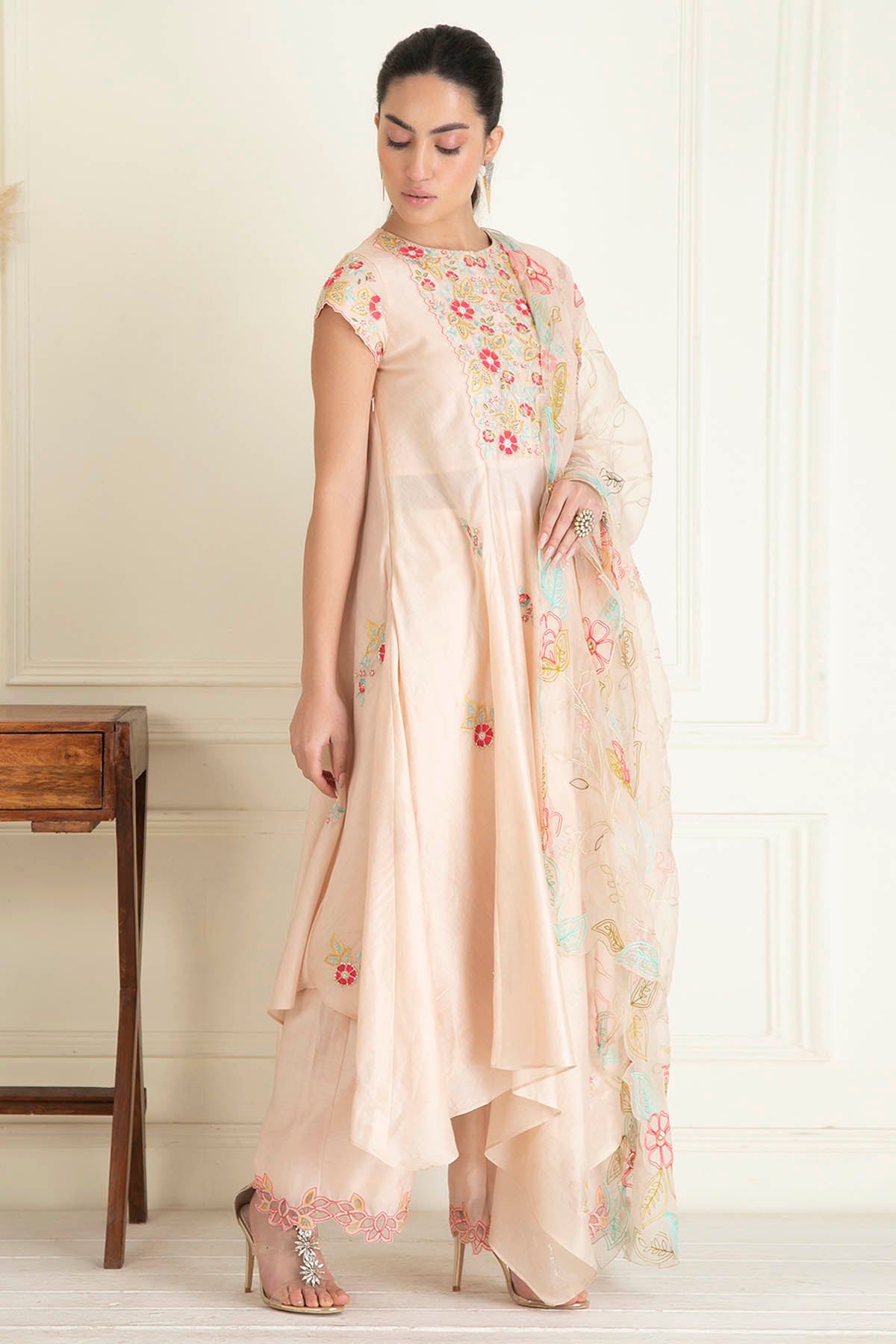 Chanderi Kurta & Palazzo Set