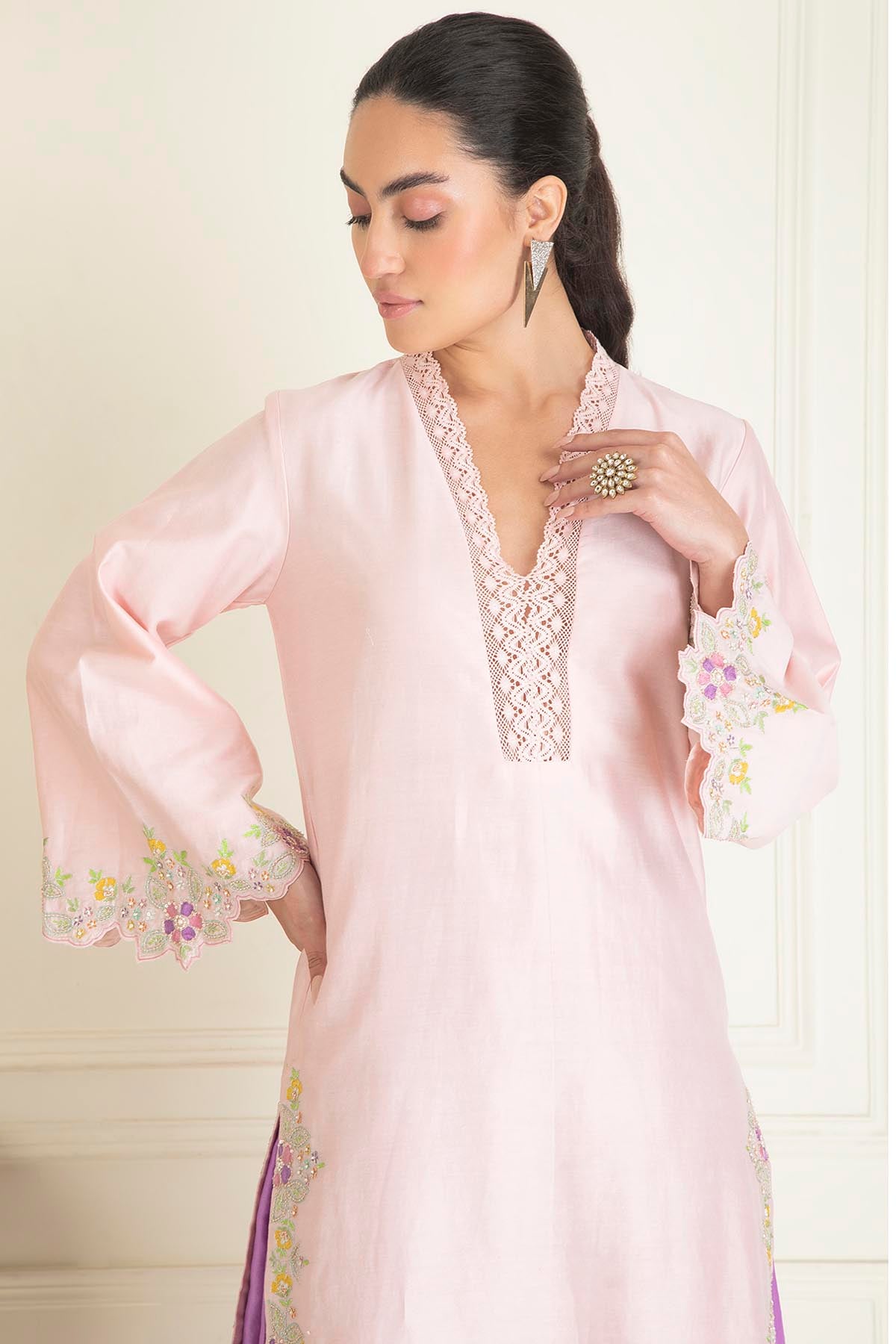 Chanderi Kurta & Salwar Set