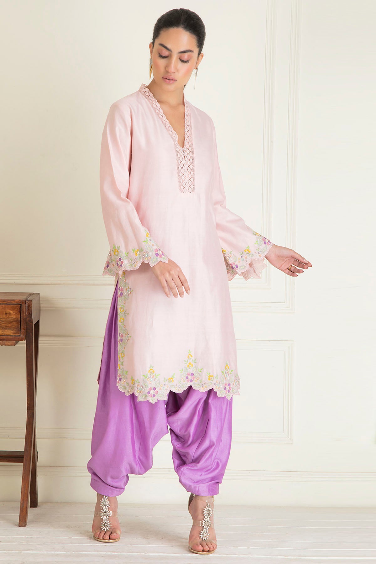 Chanderi Kurta & Salwar Set
