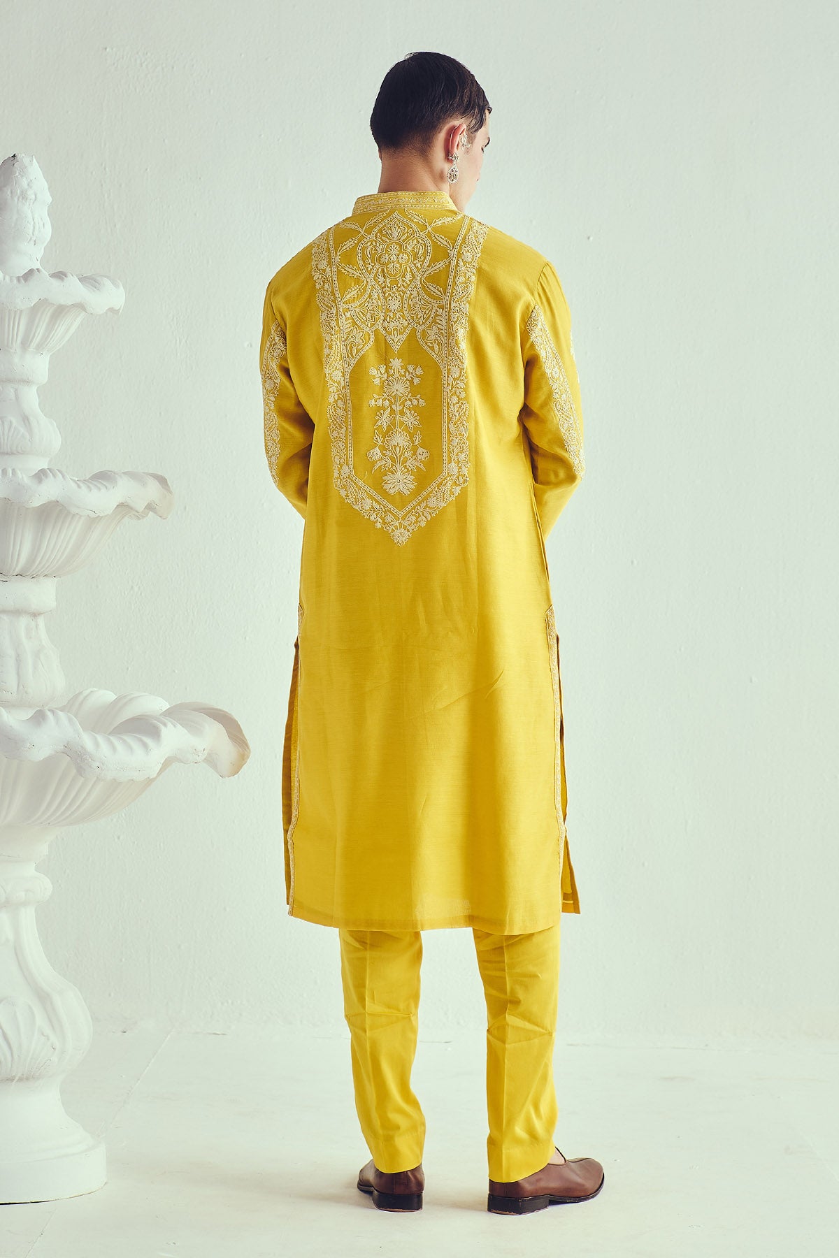 Chanderi Dori Work Kurta Set