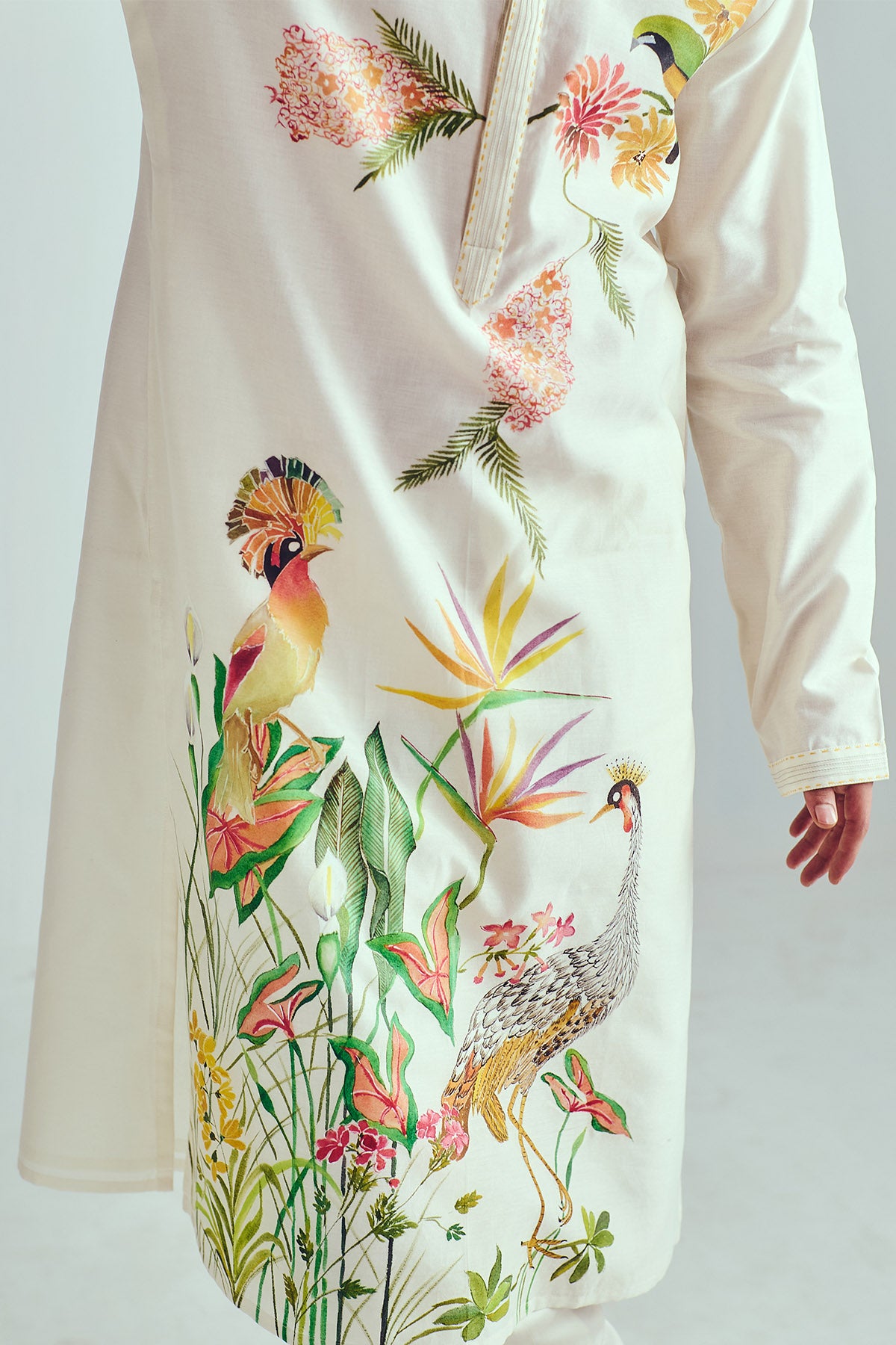 Chanderi Full Sleeves Kurta Set