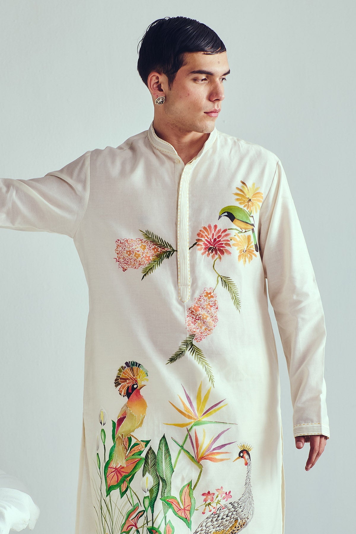 Chanderi Full Sleeves Kurta Set