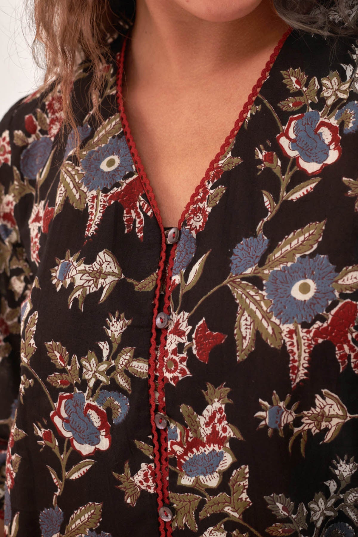 Charcoal Black Shirt Style Top