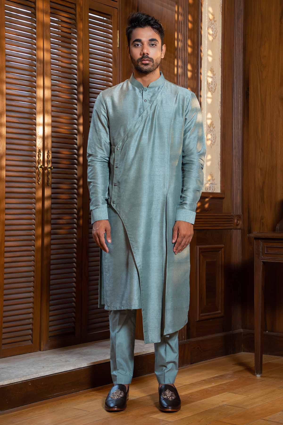 Checkered Bandi & Kurta Set