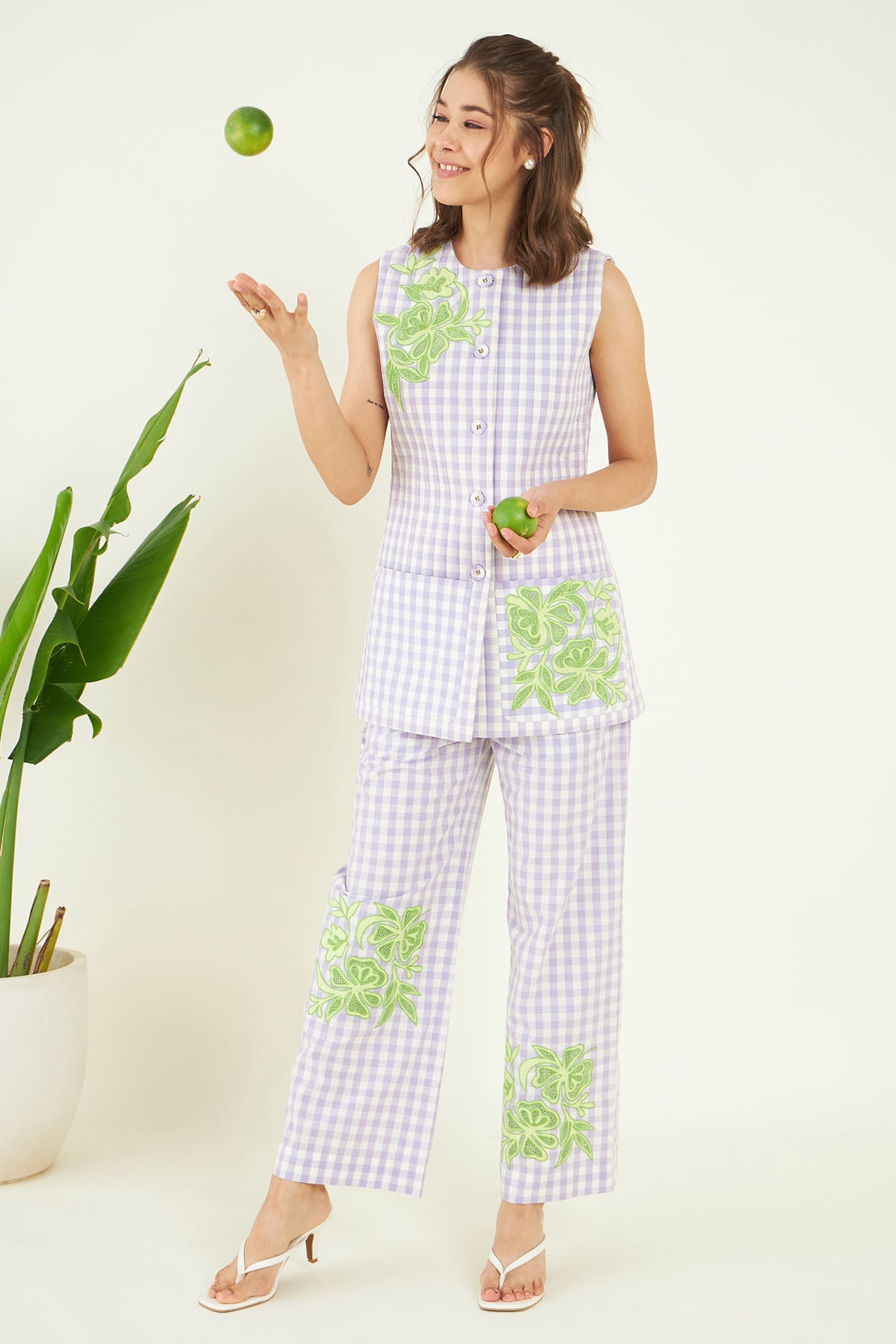 Checks Pure Cotton Co-ord Set