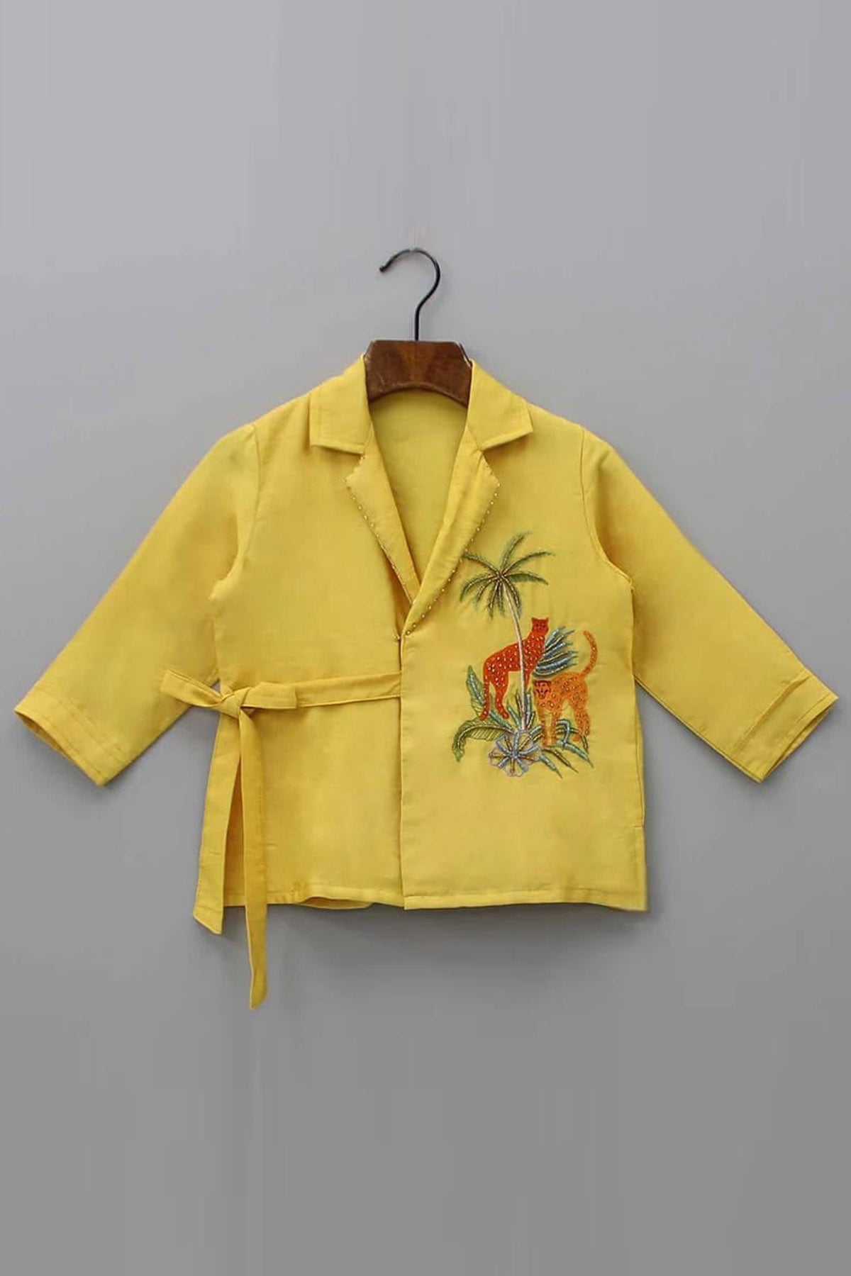 Cheetah Embroidered Top & Pants