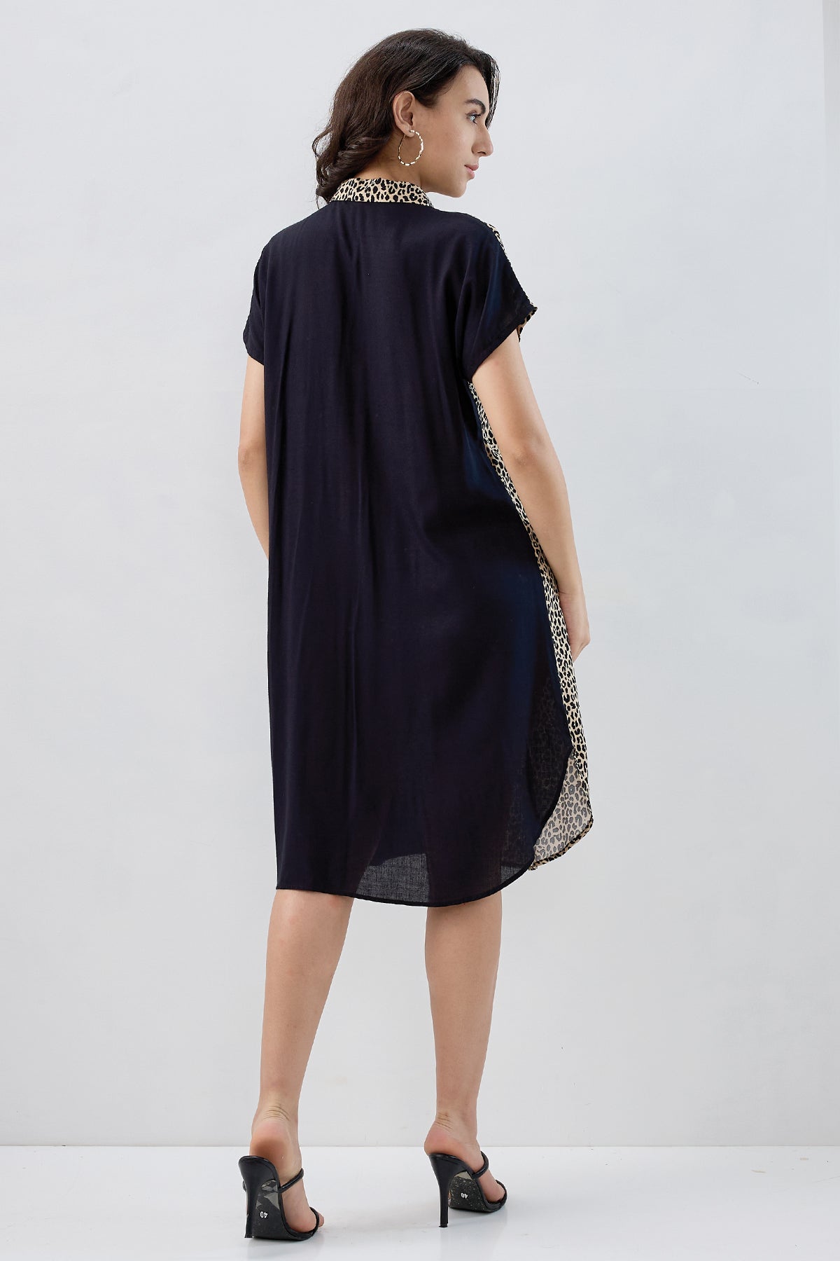 Cheetah Print Colorblock Dress