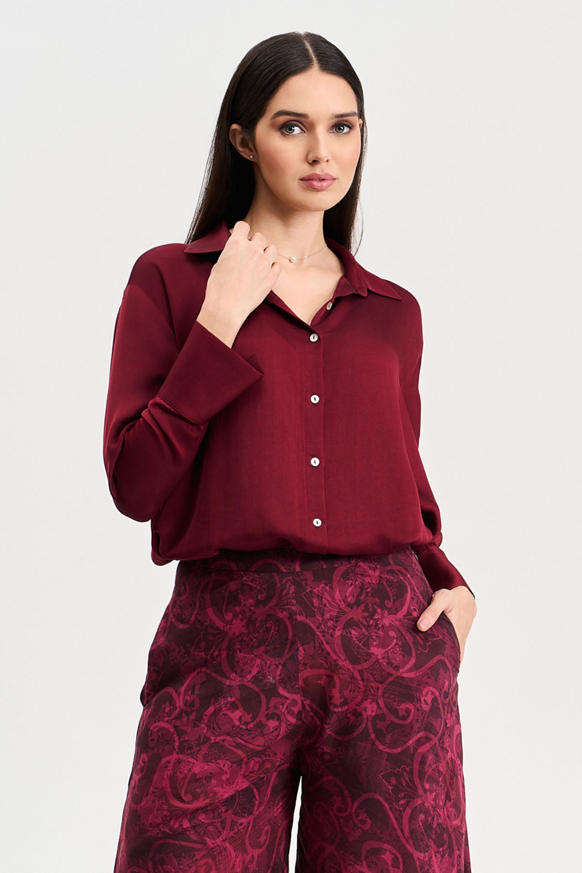 Cherry Abstract Printed Pants