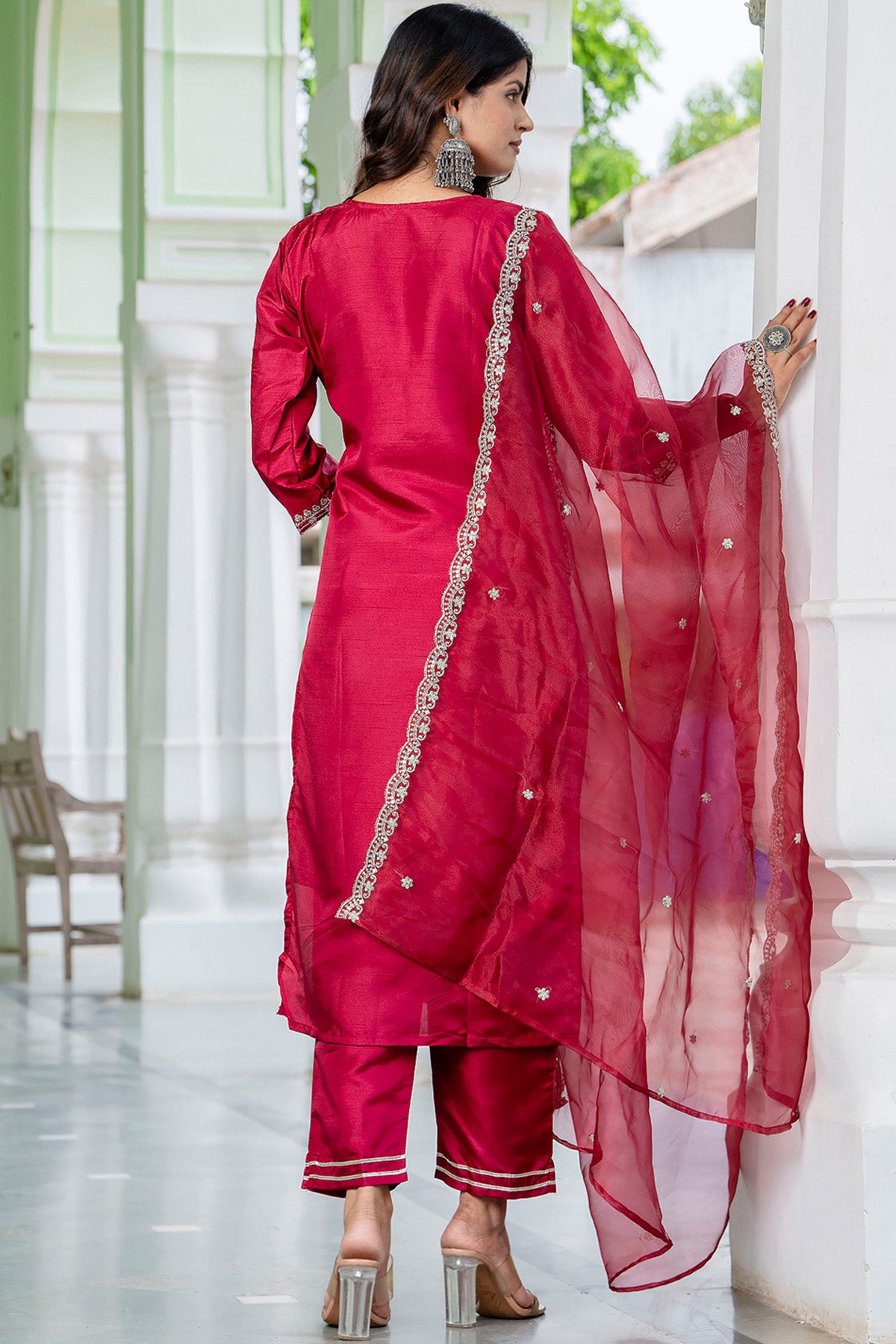 Cherry Embroidered Kurta Set