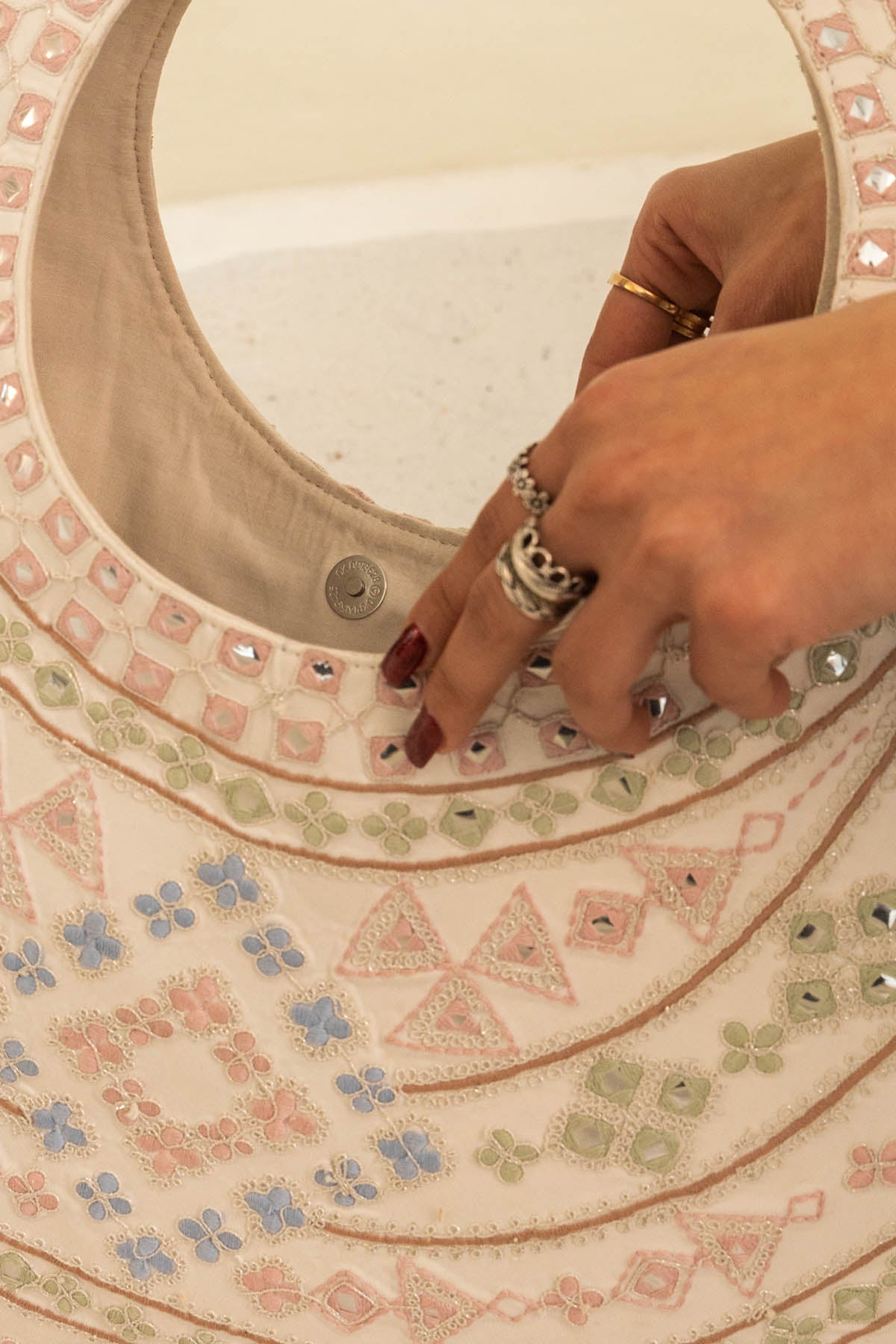 Chikankari Embroidered Bag