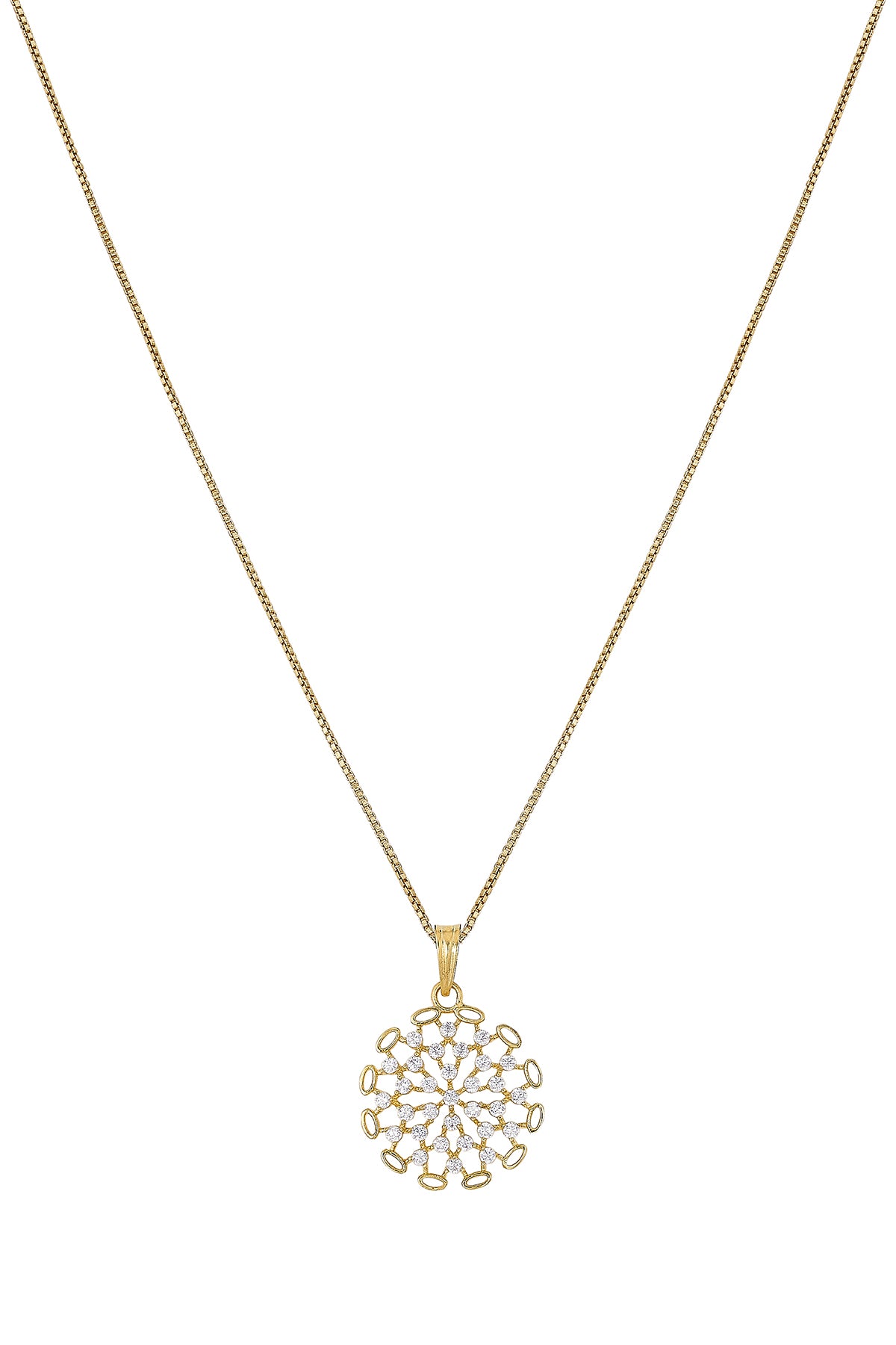 Circular Golden Necklace Set