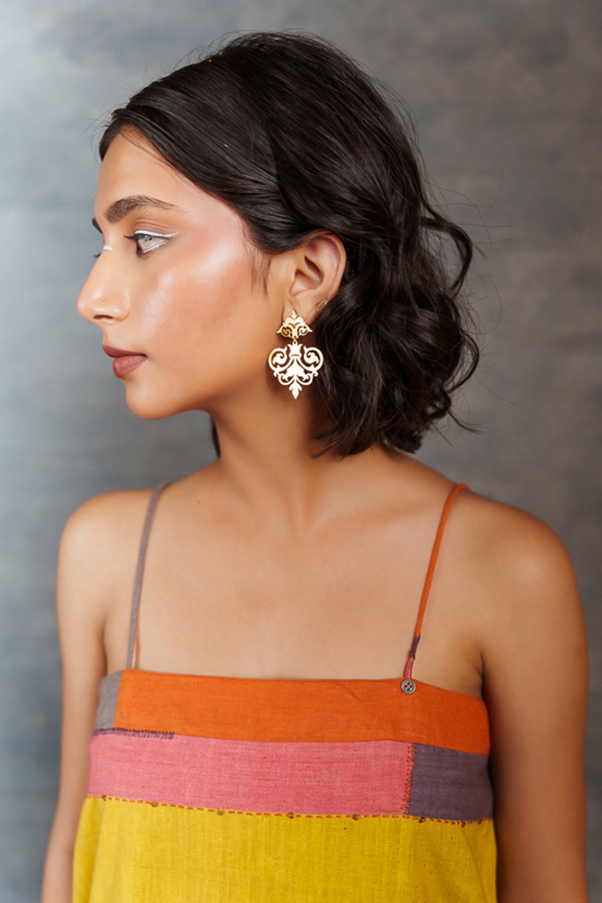 Citron Cotton Sleeveless Tunic