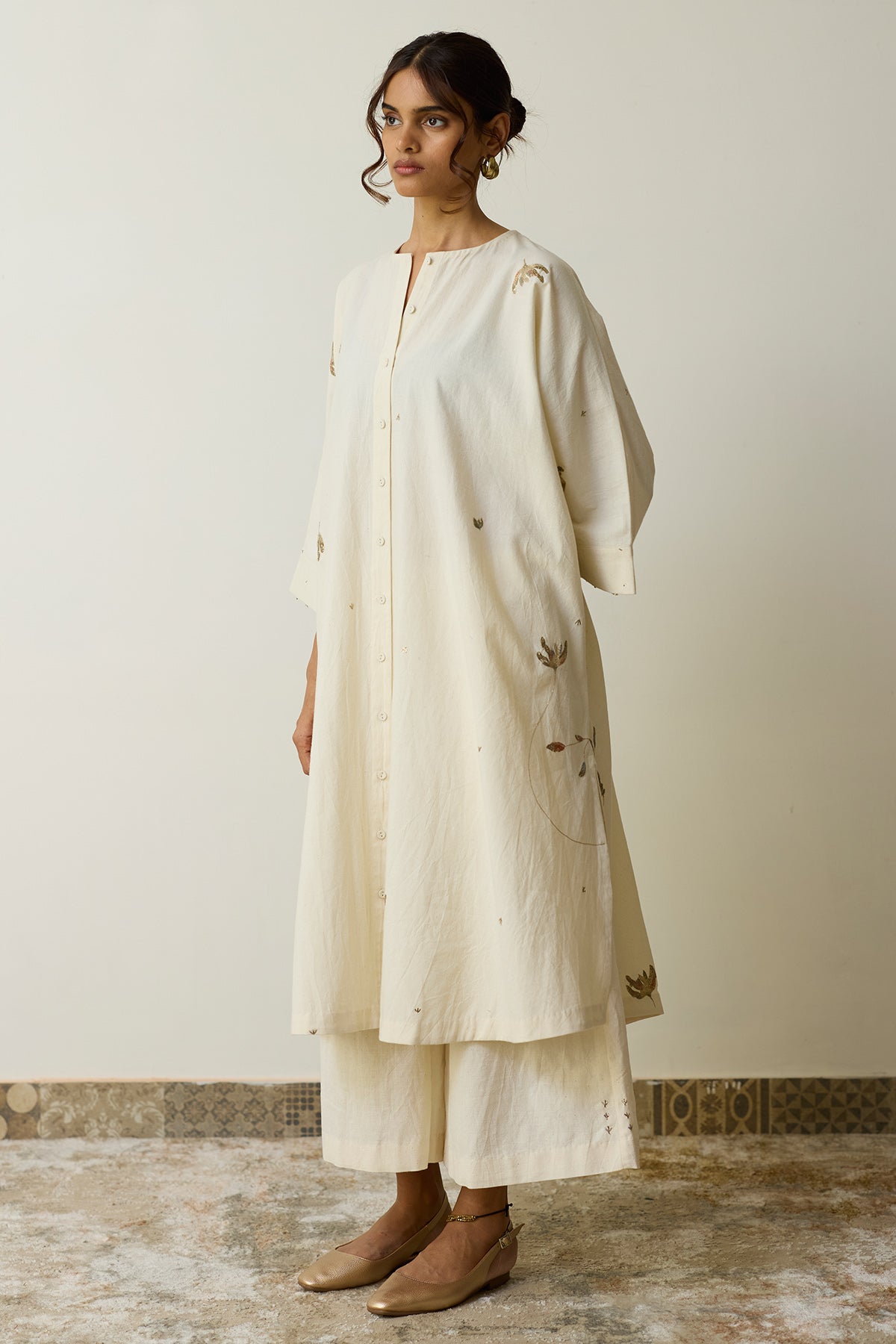 Cloud Hand Embroidery Kurta Set