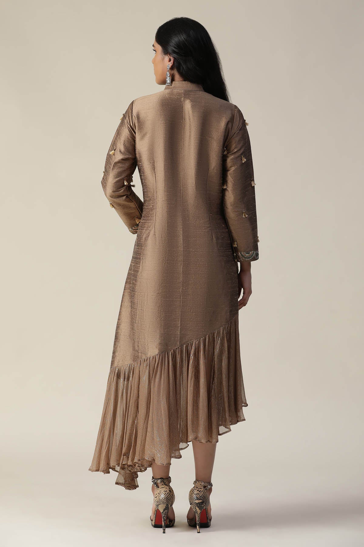 Cocoa Brown Embroidered Tunic