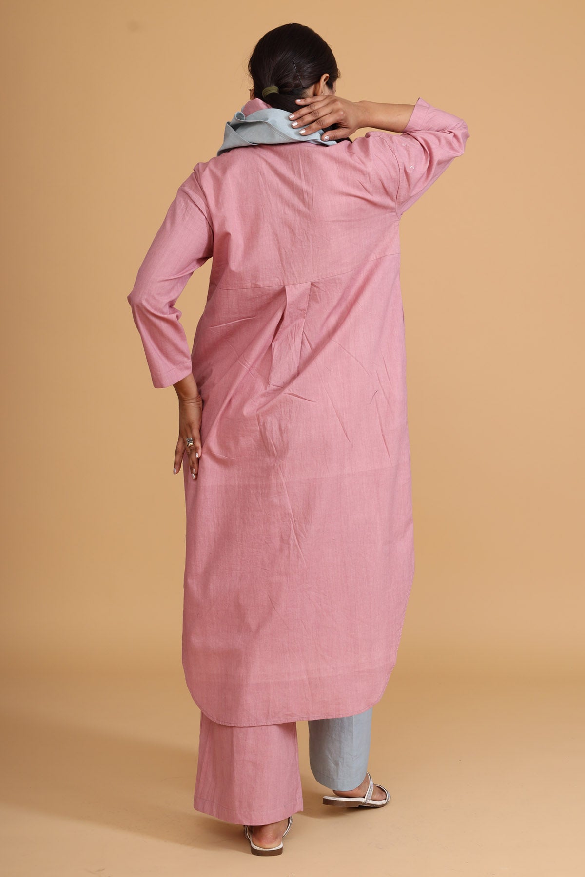 Color Block Painted Tunic Set