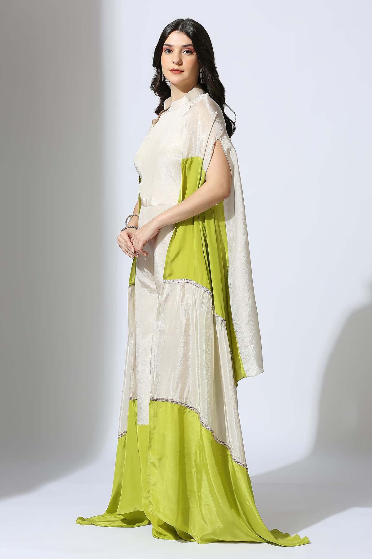 Colorblock Embroidered Jumpsuit