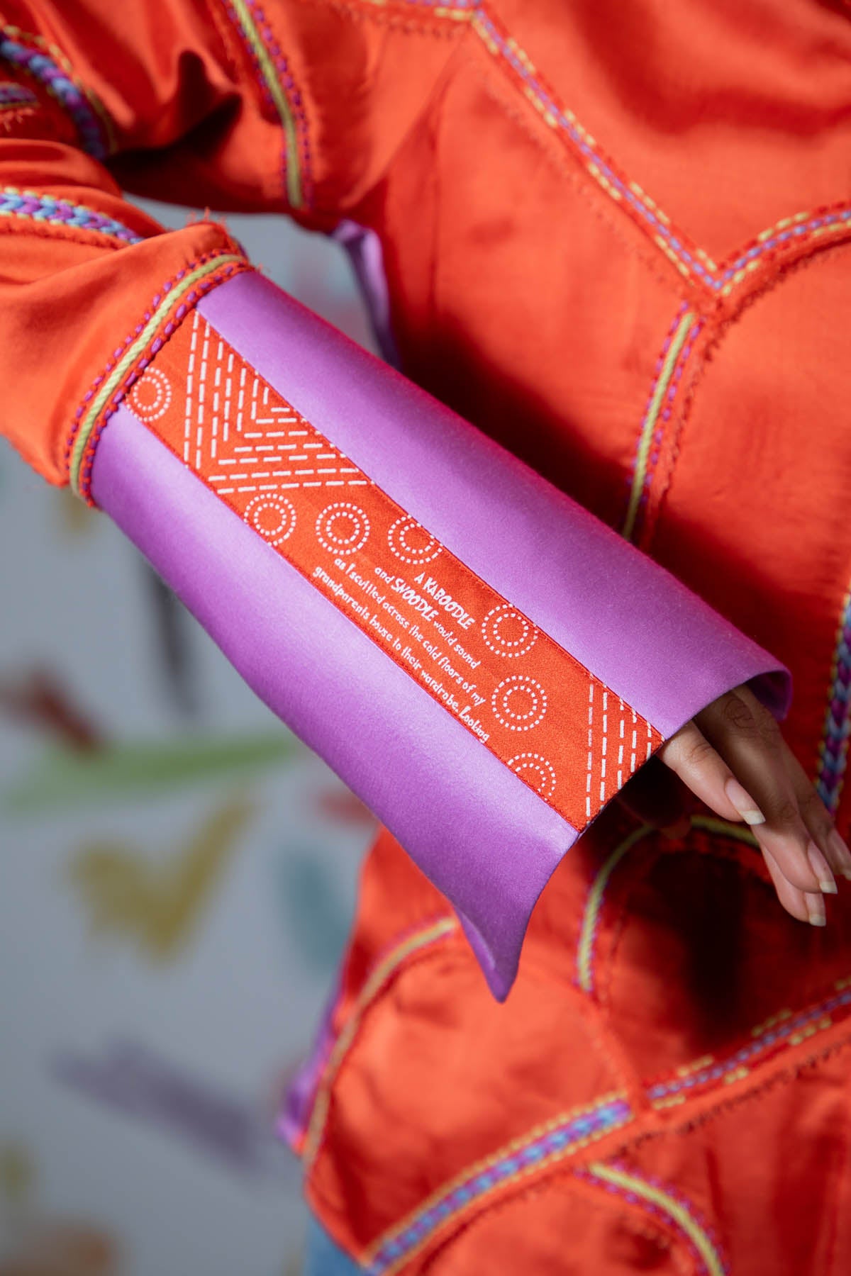 Embroidered Colorblock Shirt