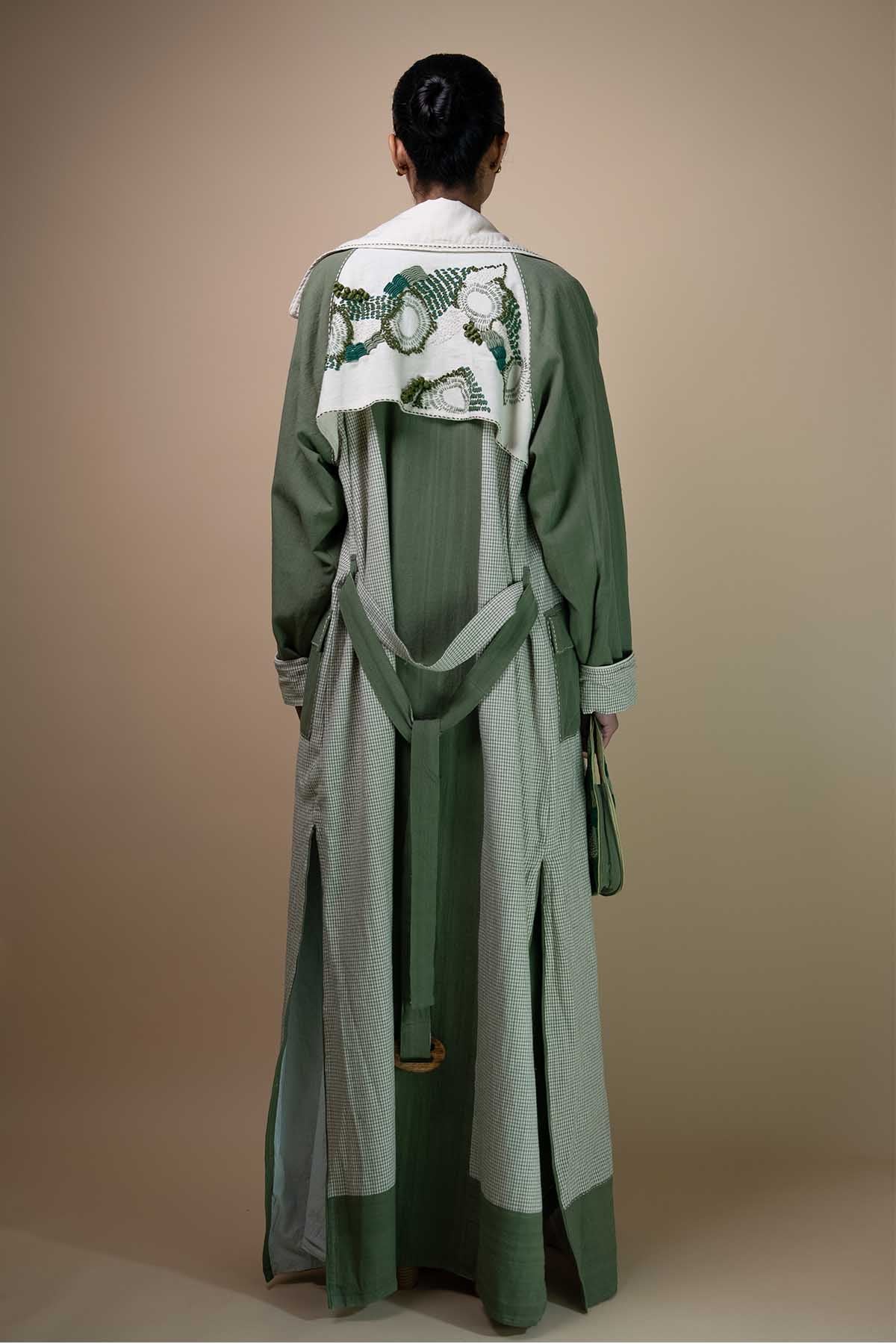 Colorblock Kala Cotton Trench