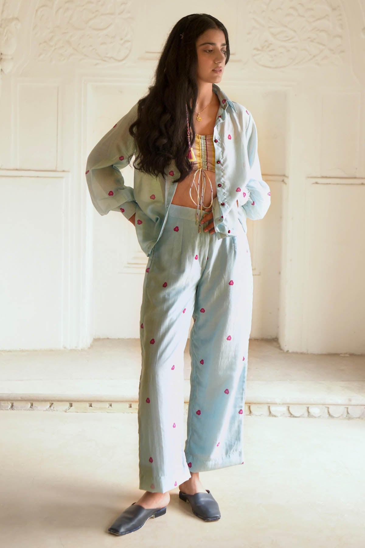 Colorblock Printed Co-ord Set