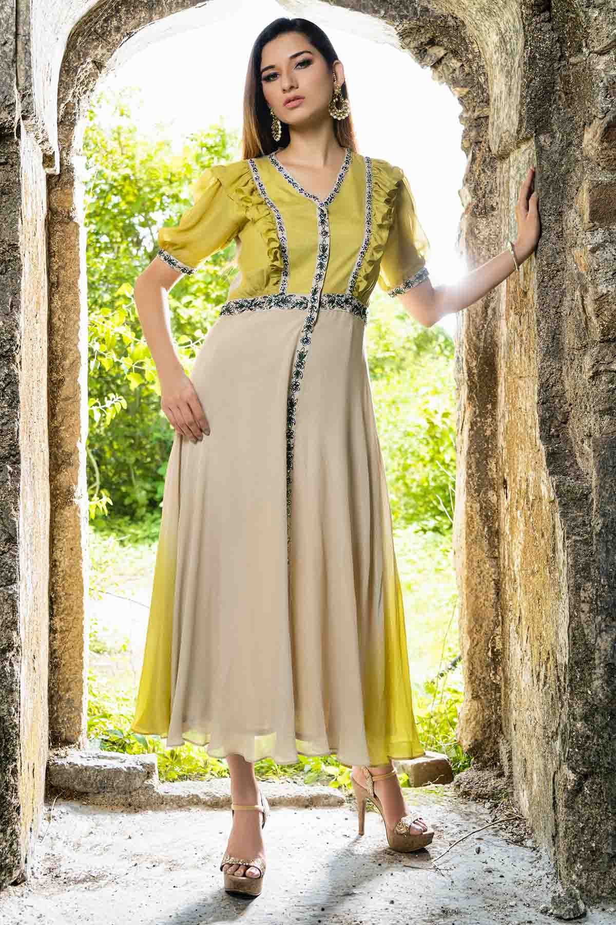 Colorblock Sequins Midi Dress