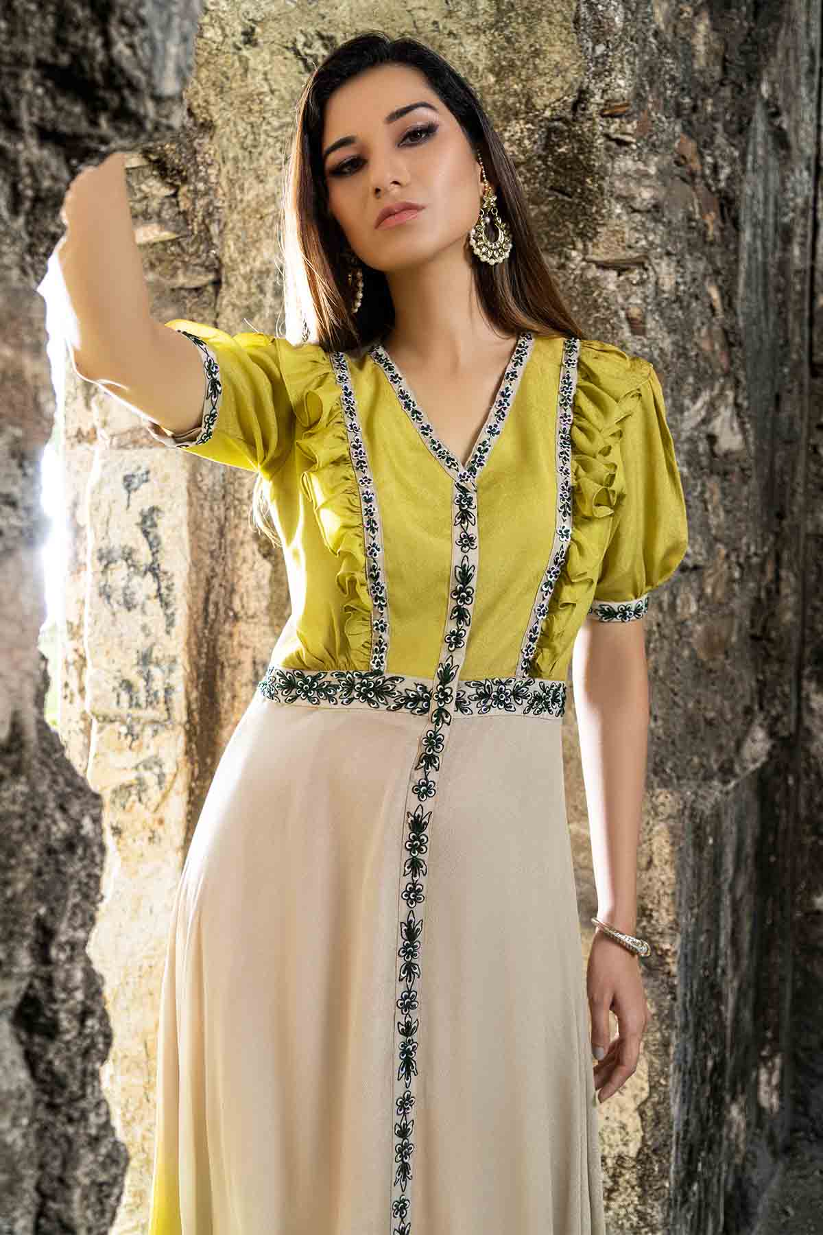 Colorblock Sequins Midi Dress