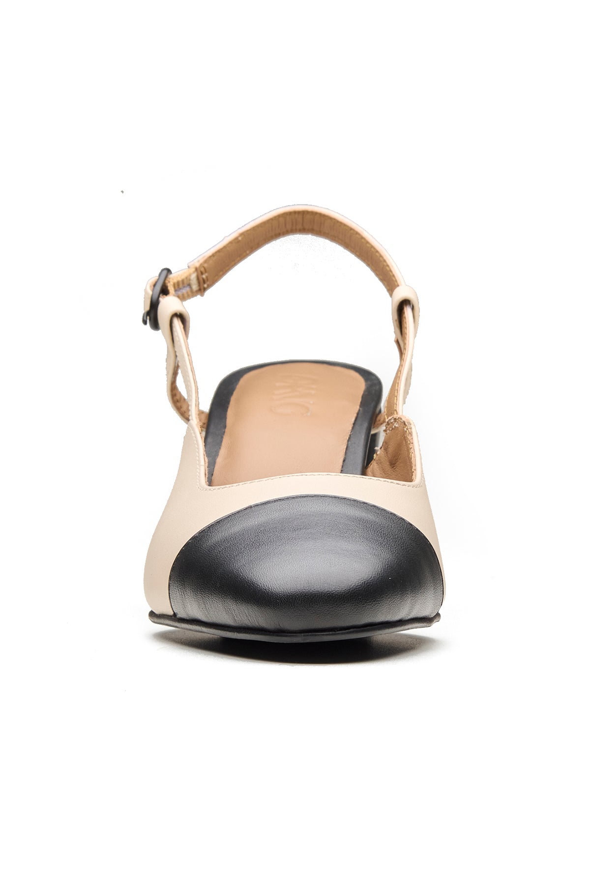 Colorblock Slingback Block Heels