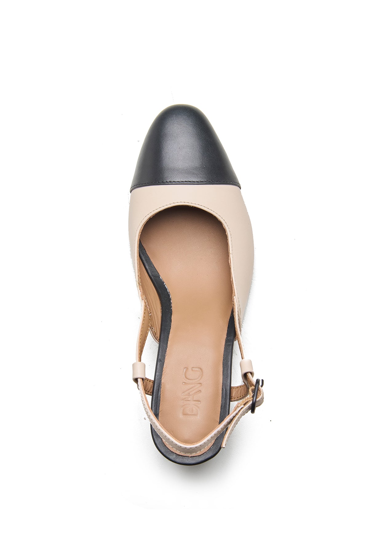Colorblock Slingback Block Heels