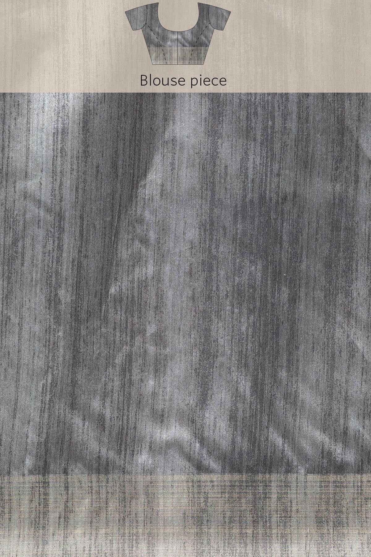 Colorblock Tussar Silk Saree