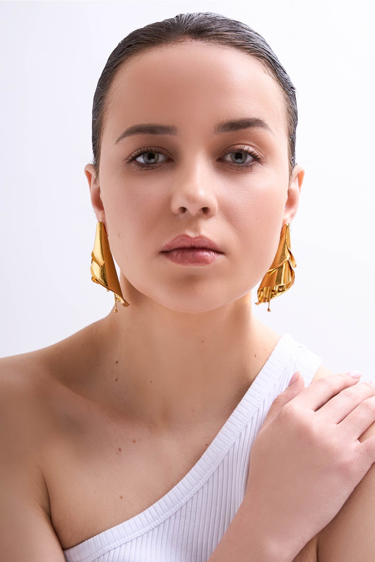 Buy RUHHEITE Cone Shape Earrings For Women by Esme Available Online at ScrollnShops