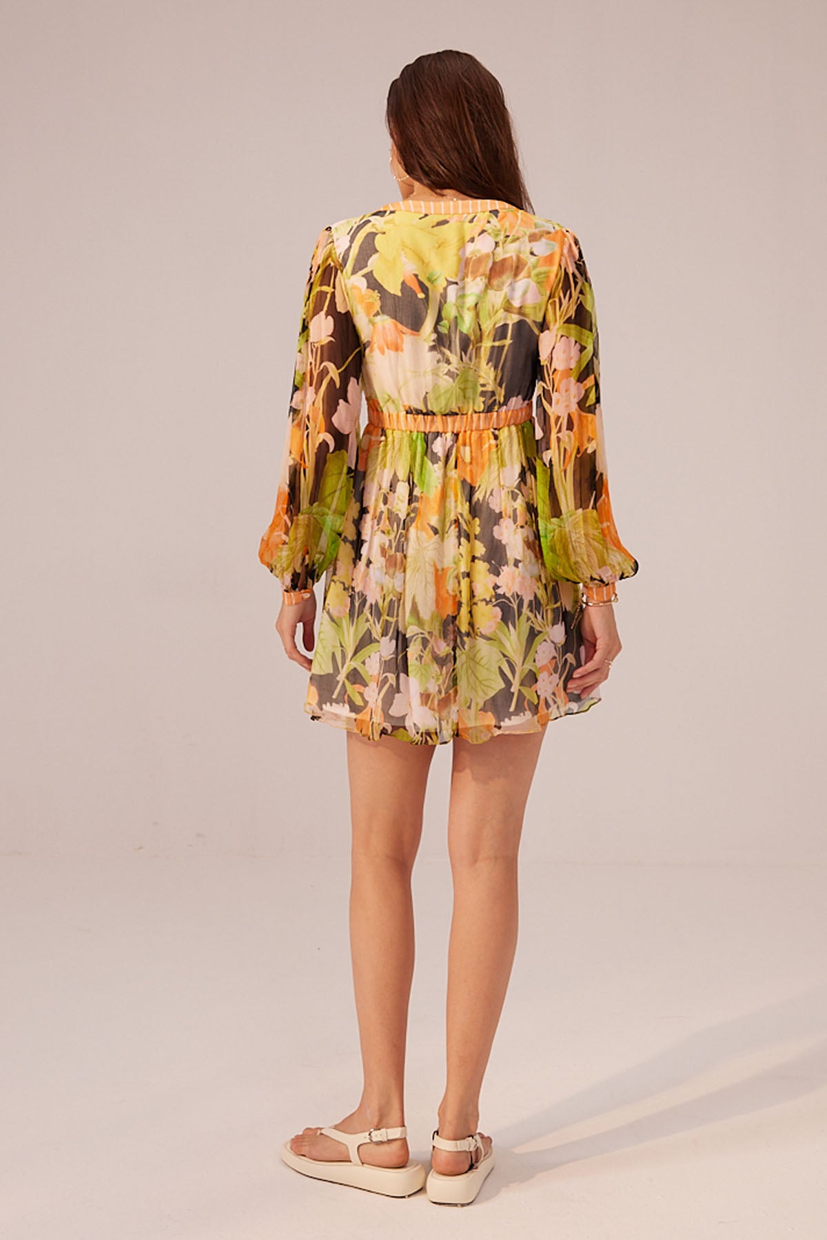 Contrast Band Detail Dress