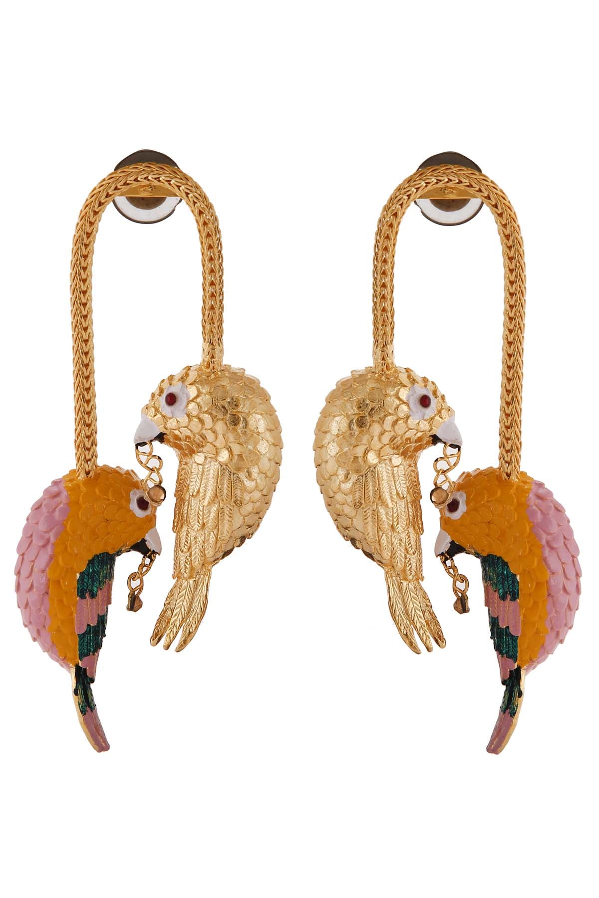 Contrast Birdy Earrings