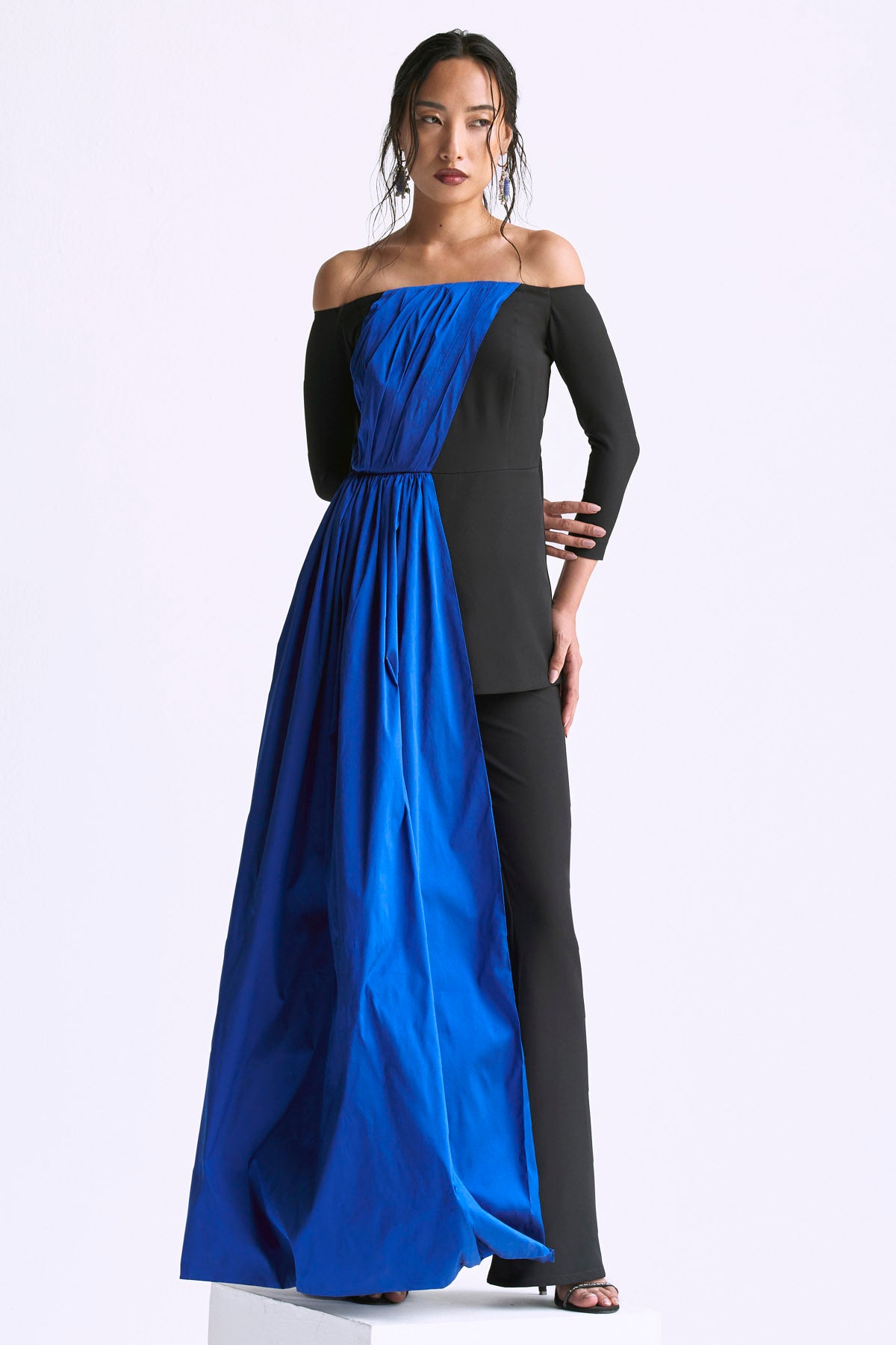 Contrast Draped Co-ord Set