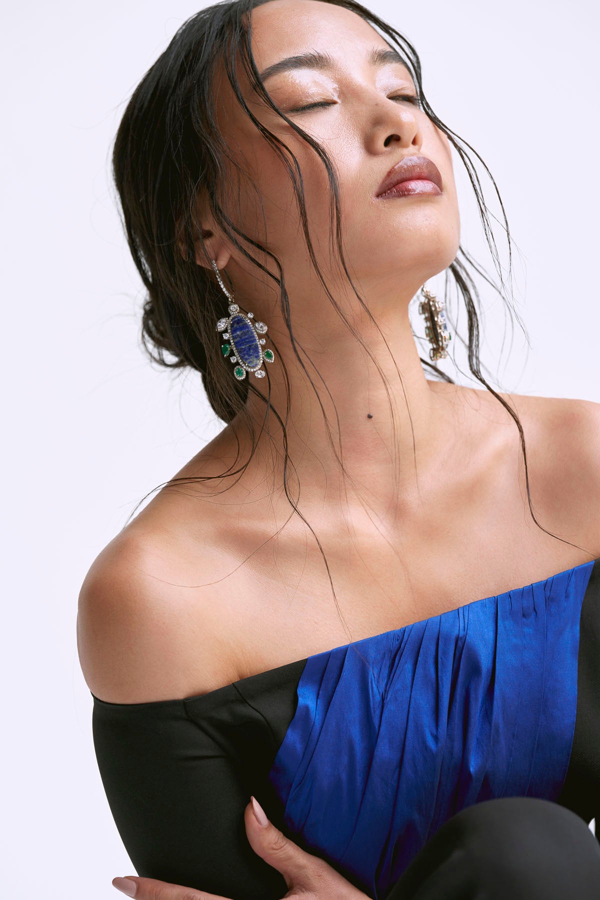 Contrast Draped Co-ord Set