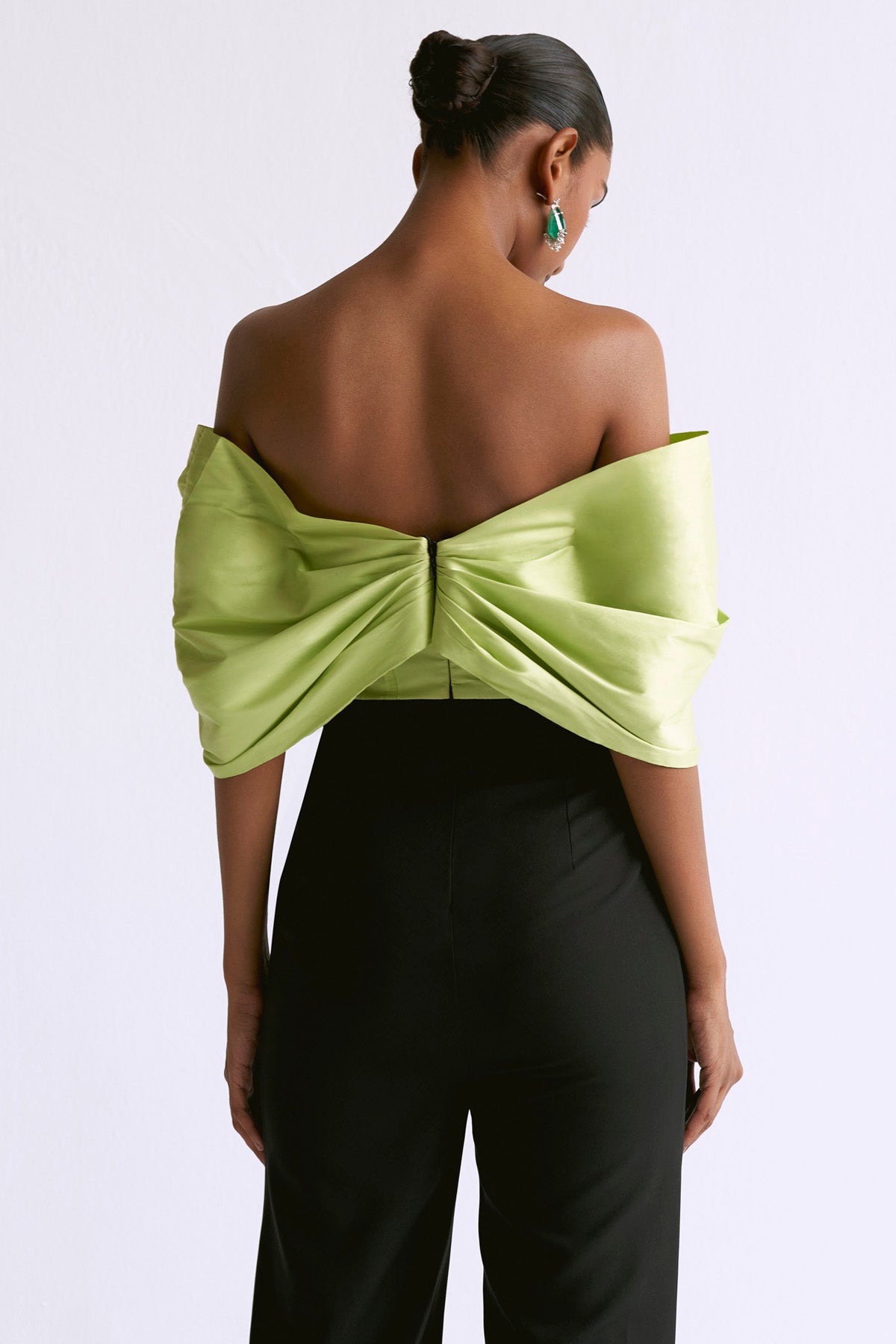 Contrast Off Shoulder Jumpsuit