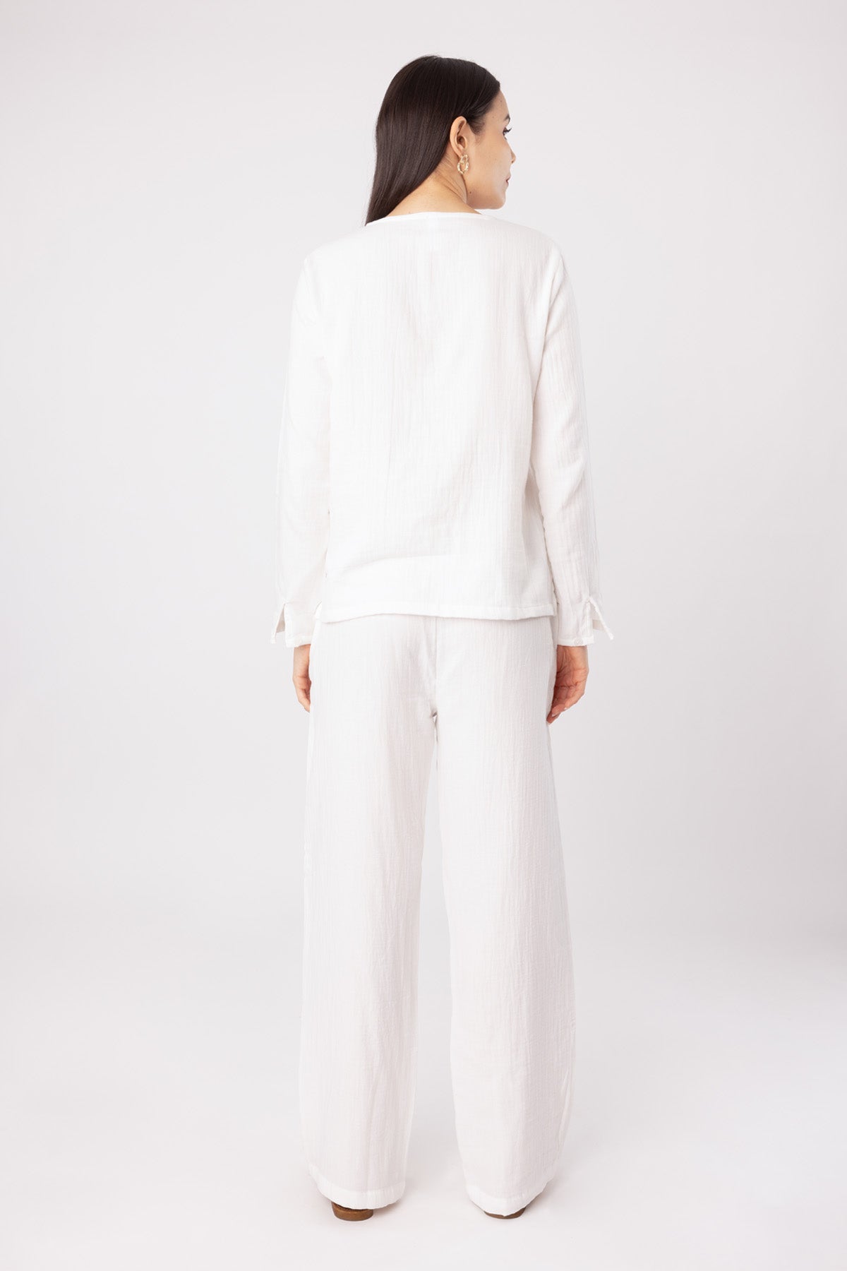 Cotton Blend Shirt & Pant Set