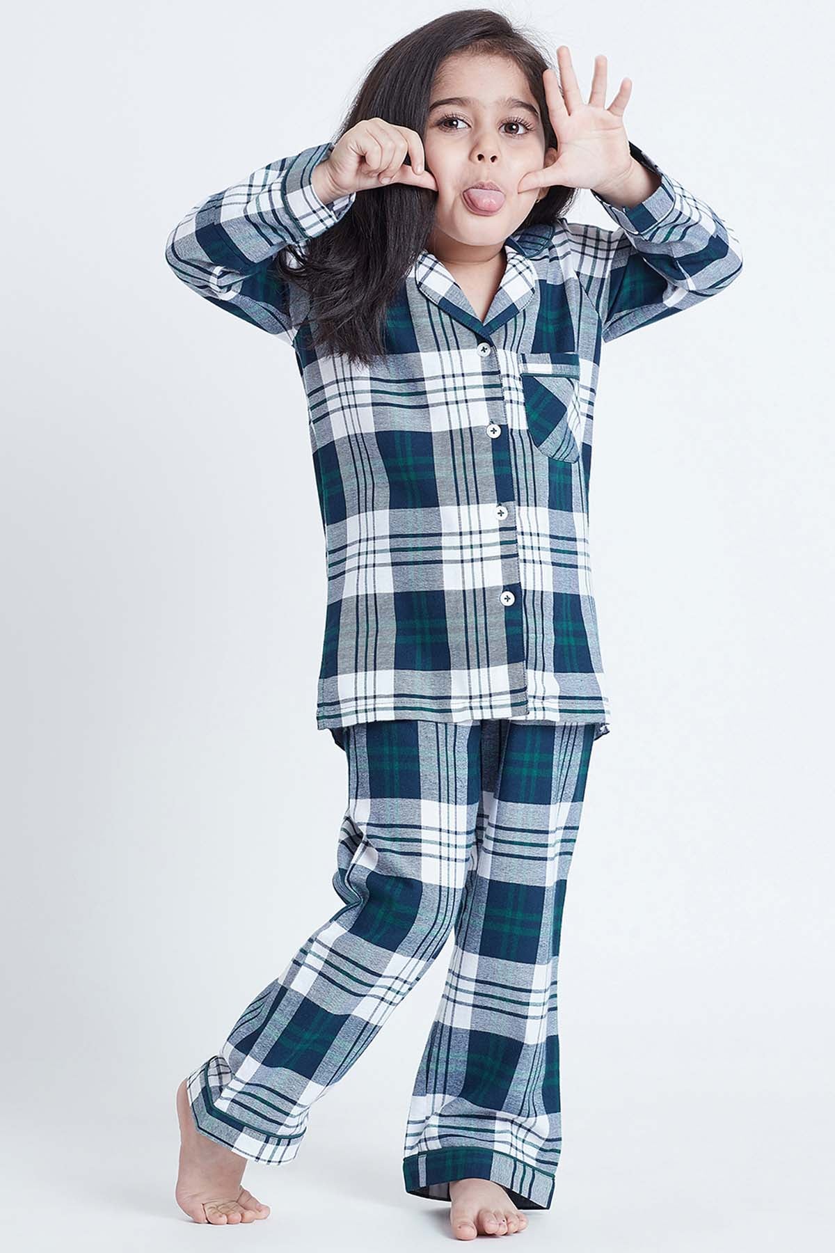 Cotton Check Printed Sleepwear