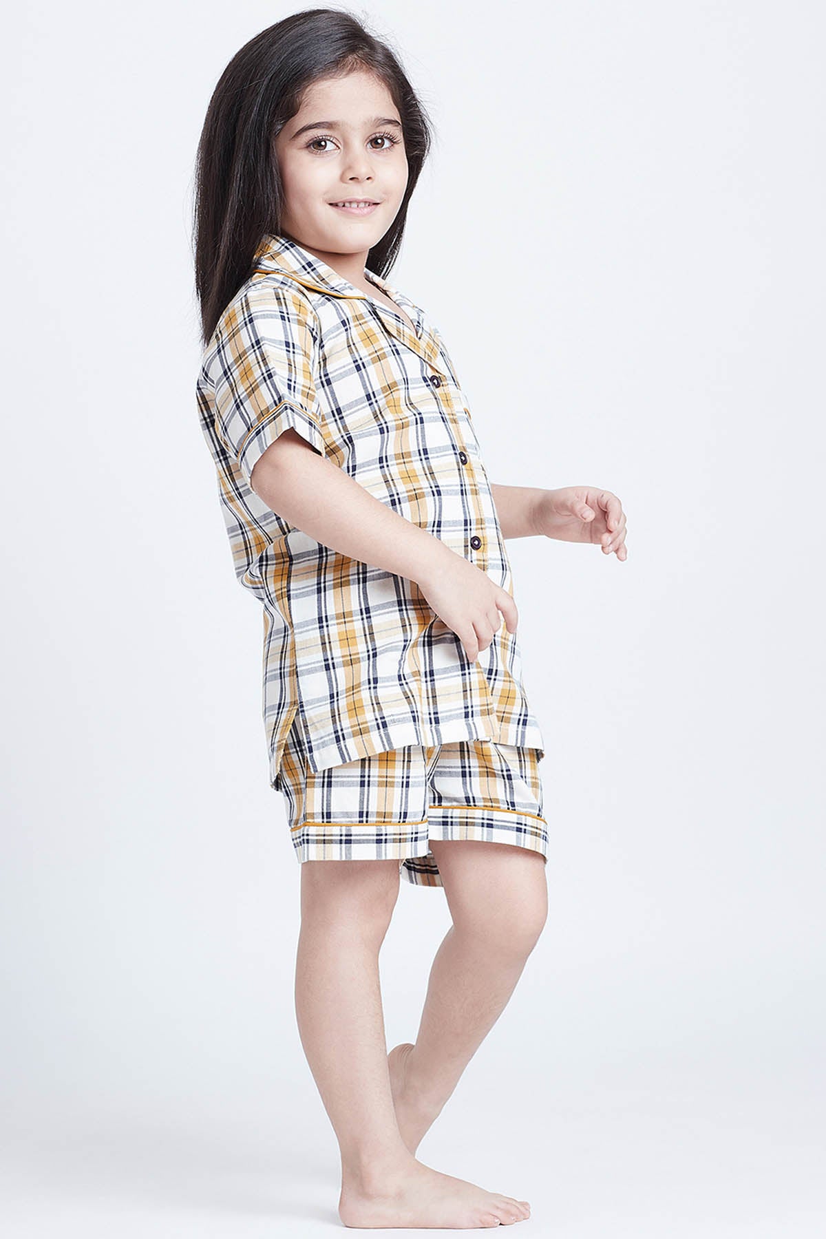 Cotton Checks Print Sleepwear