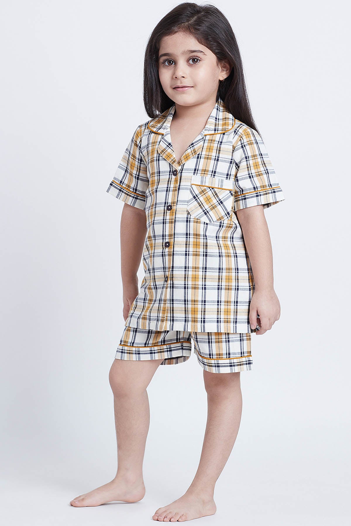 Cotton Checks Print Sleepwear