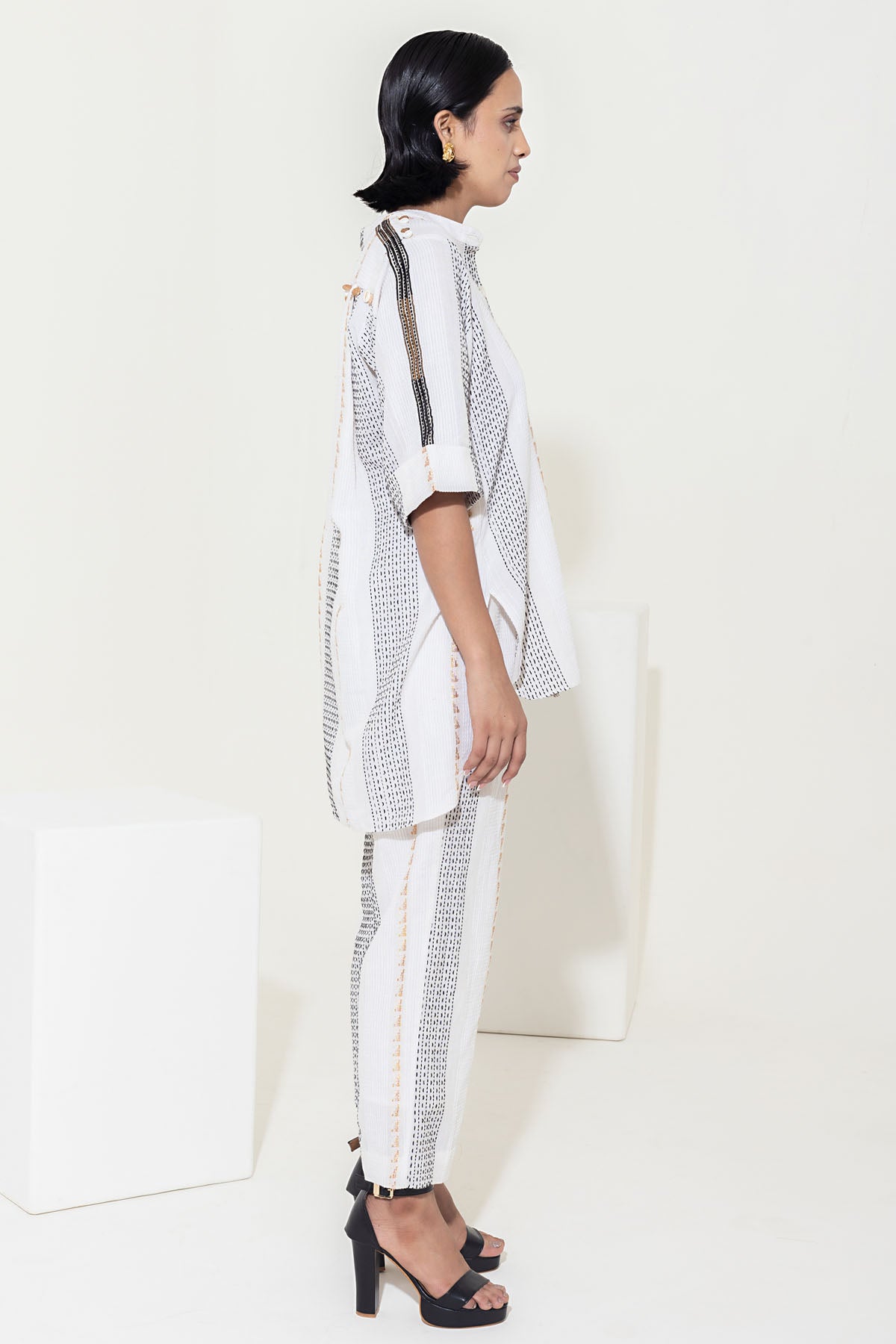 Cotton Ivory Button Down Shirt