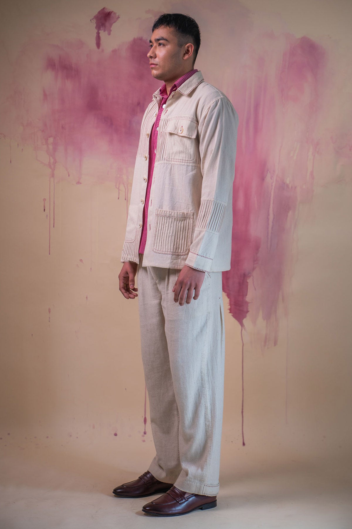 Cotton Kora Jacket & Pant Set