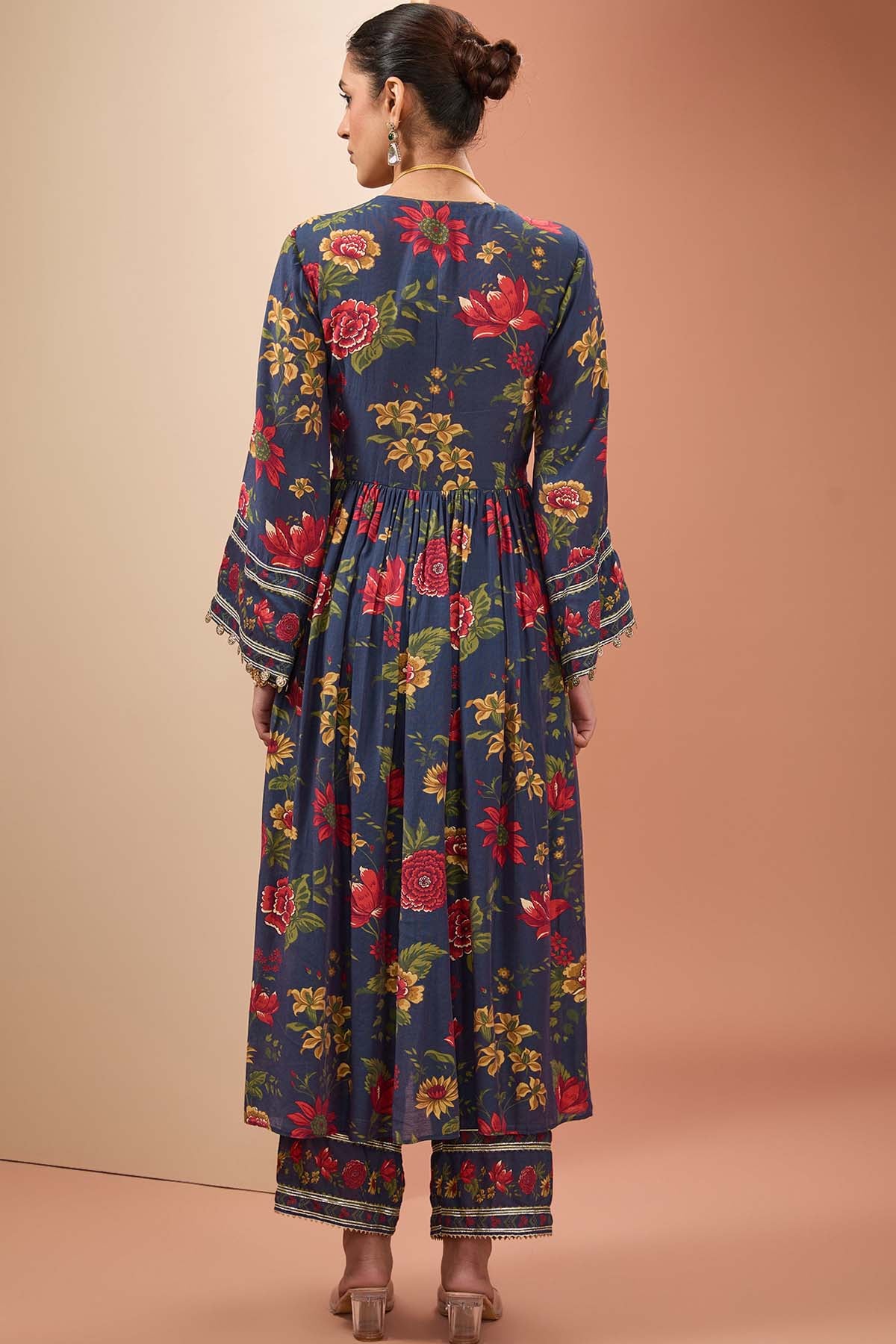 Cotton Silk Printed Kurta Set