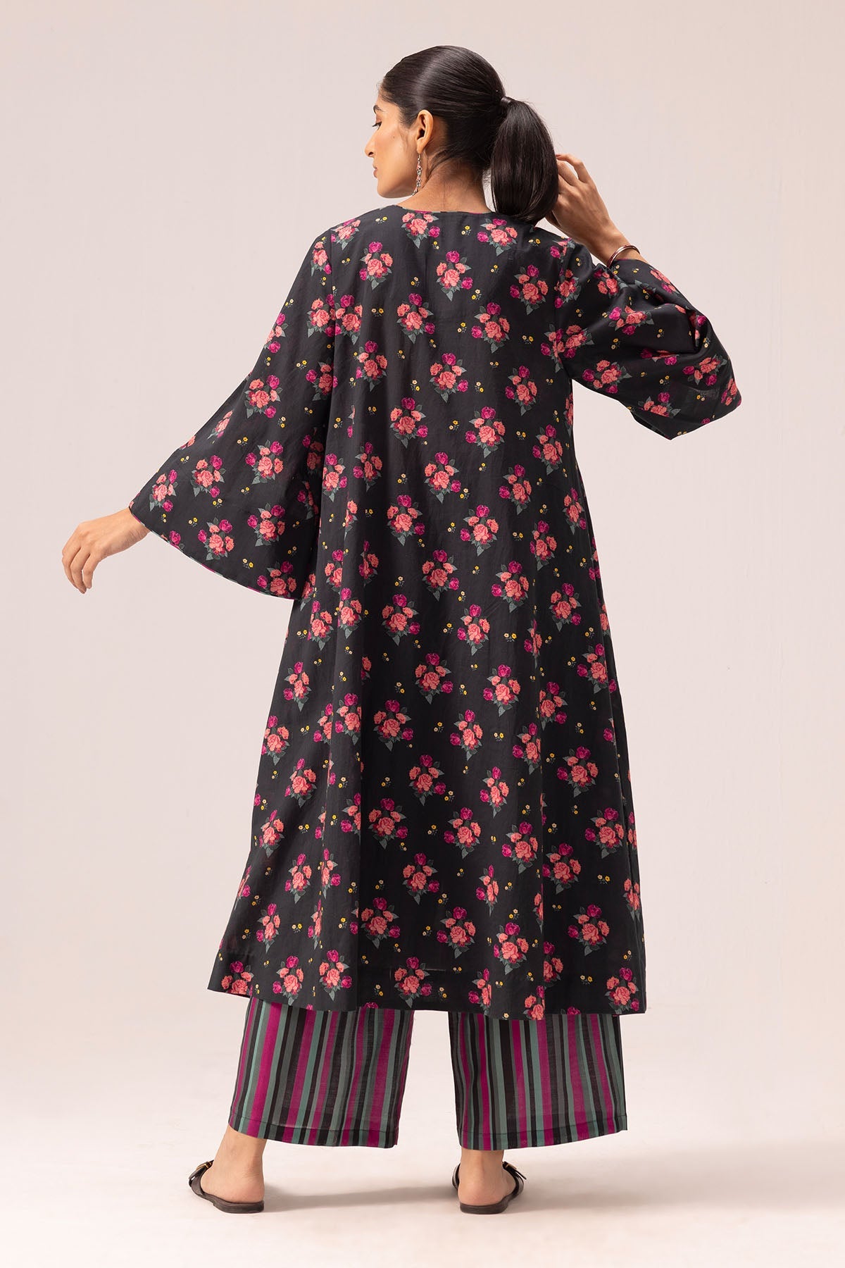 Buy Cotton Bell Sleeve Kurta & Pant By Label Shreya Sharma For Women Online at ScrollnShops
