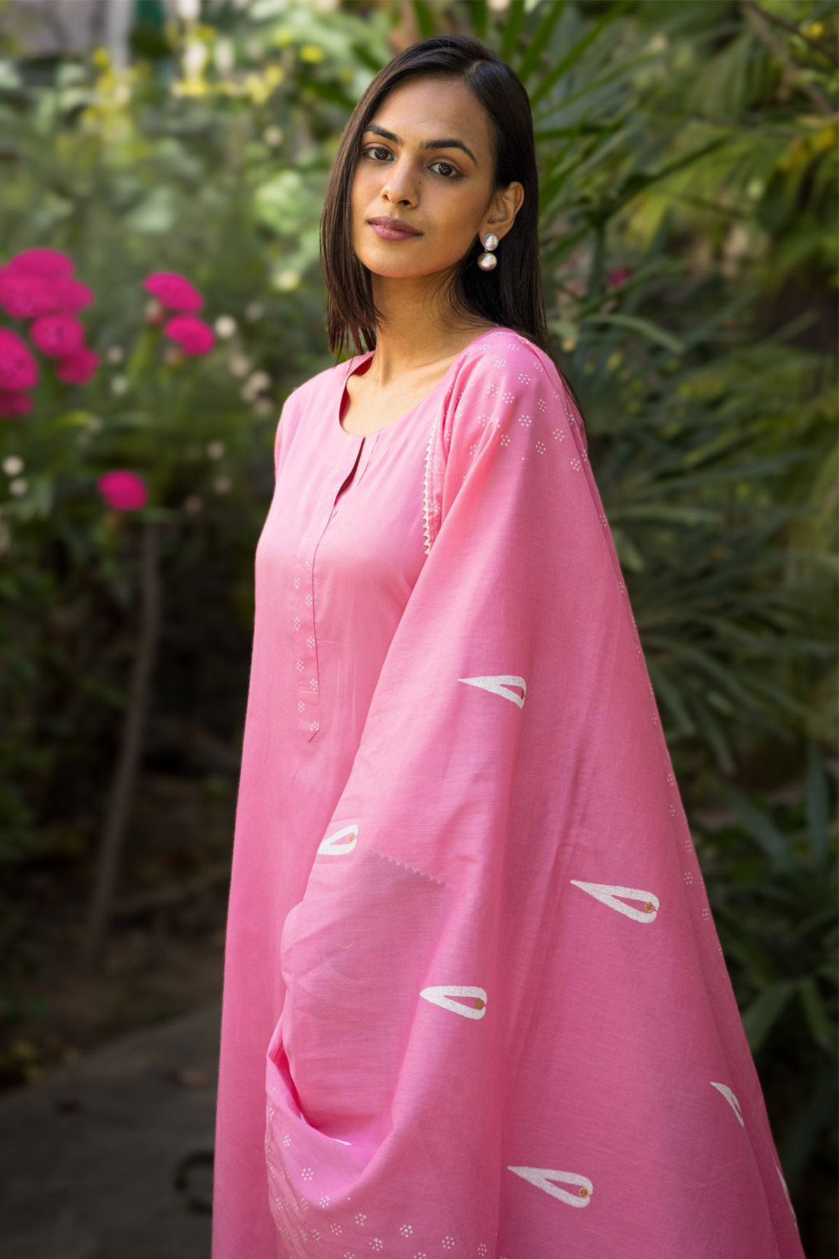 Cotton Block Print Kurta Set