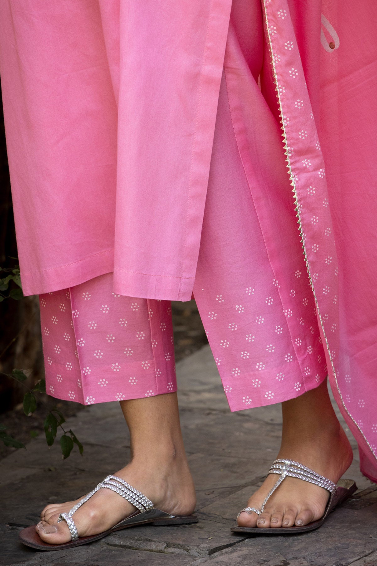 Cotton Block Print Kurta Set