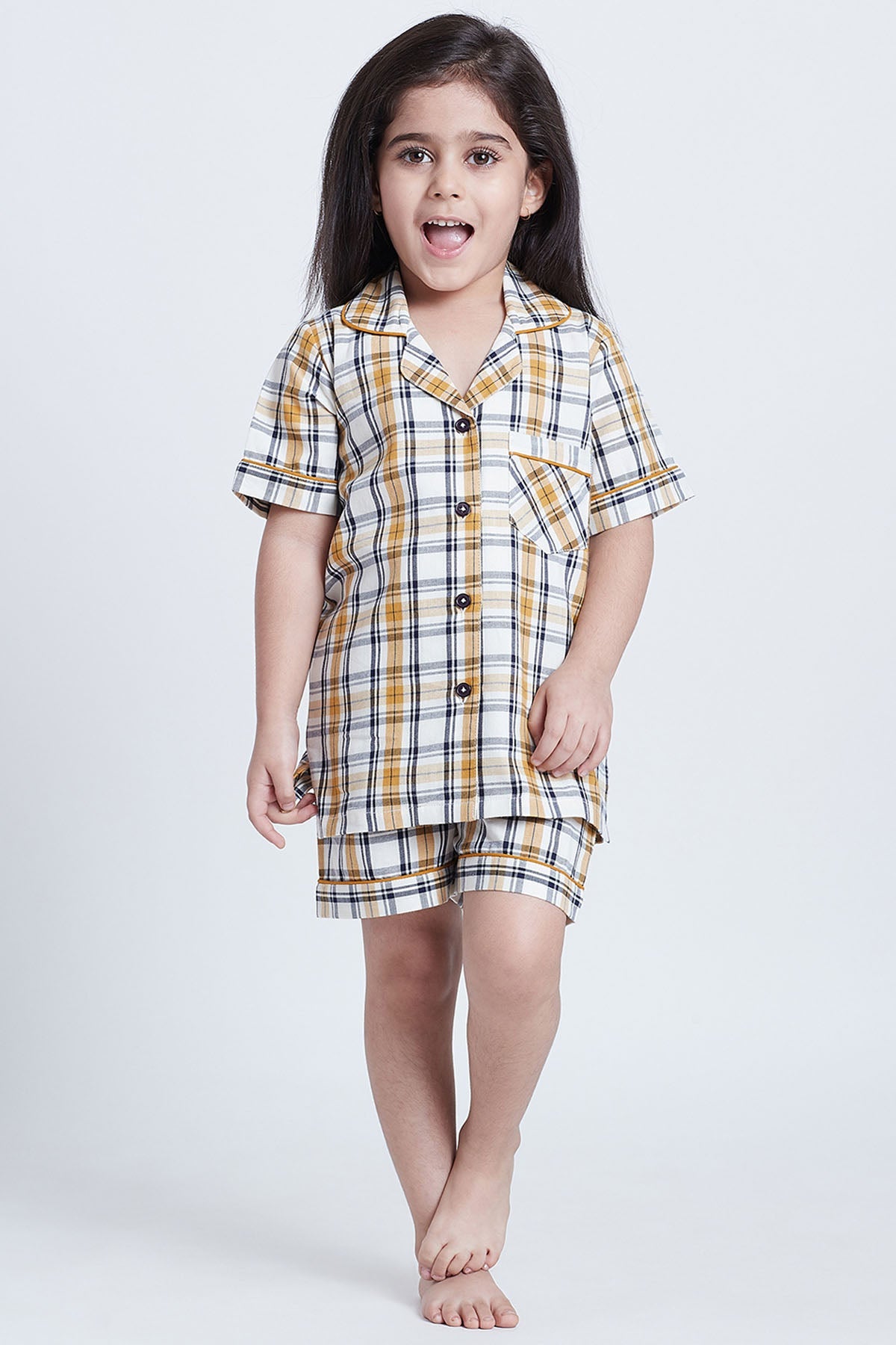 Buy Cotton Checks Print Sleepwear Online