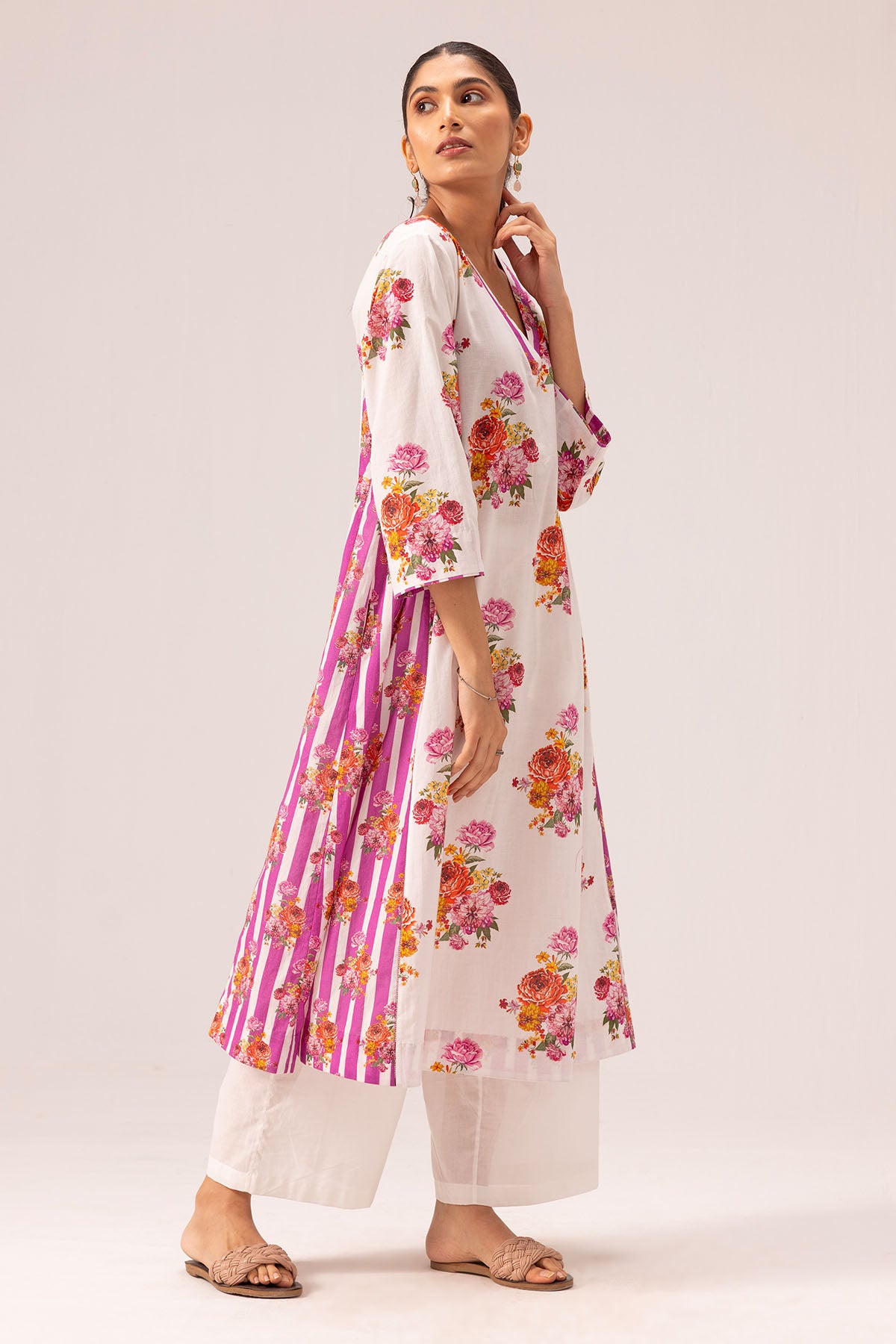 Cotton Choga Panel Kurta Set