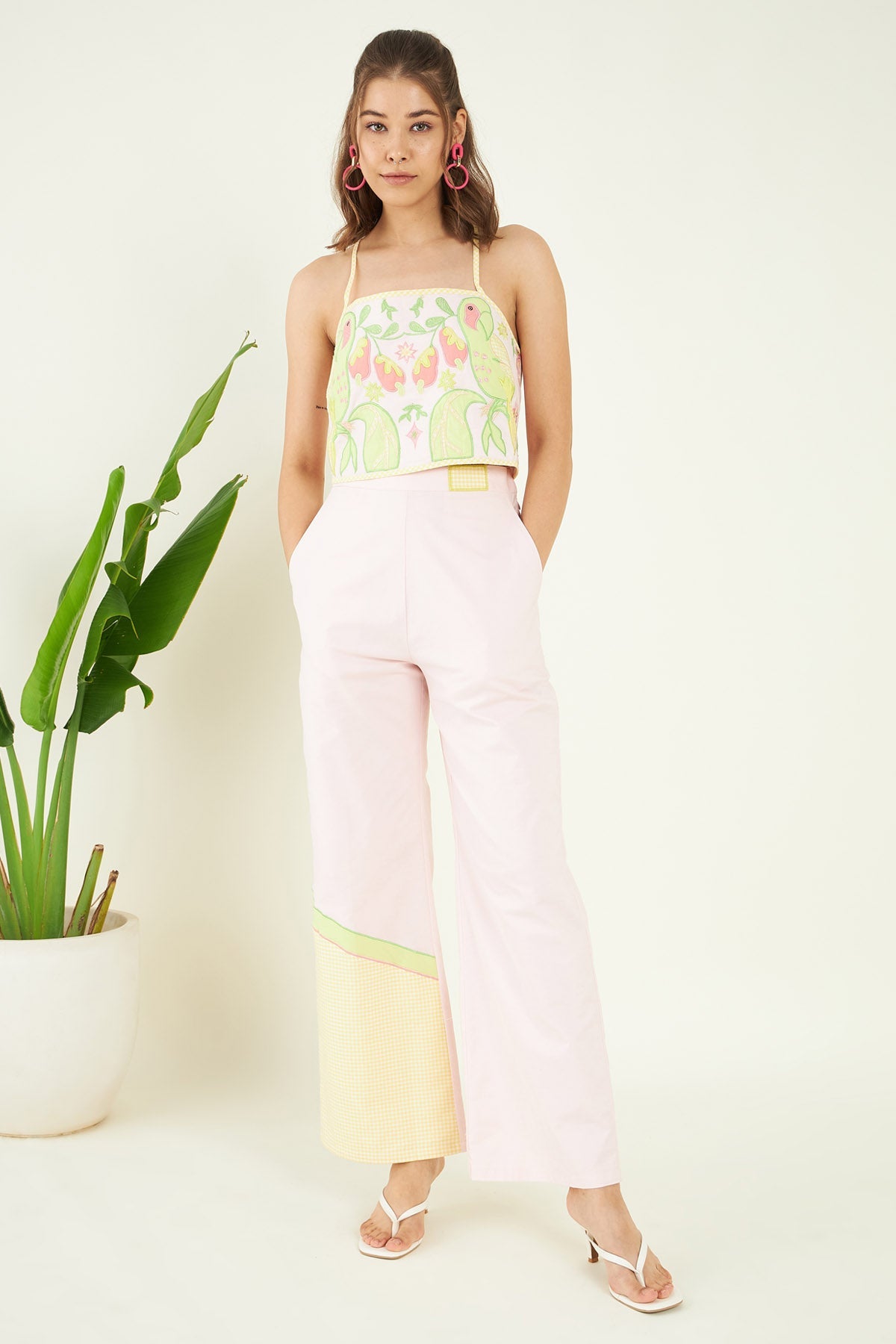 Buy Cotton Crop Top & Pant Set Online