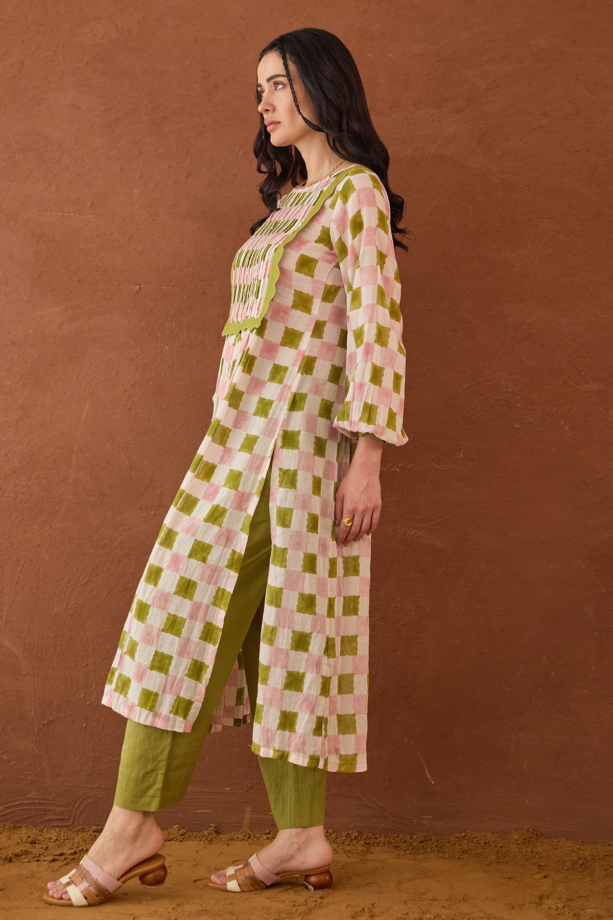 Cotton Mulmul Printed Kurta Set