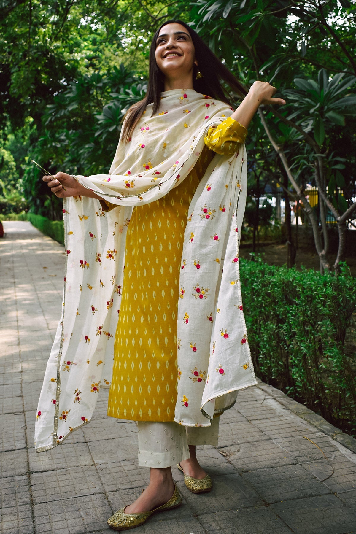 Buy Cotton Multicolor Kurta Set by The Hemming Bird for women online at ScrollnShops