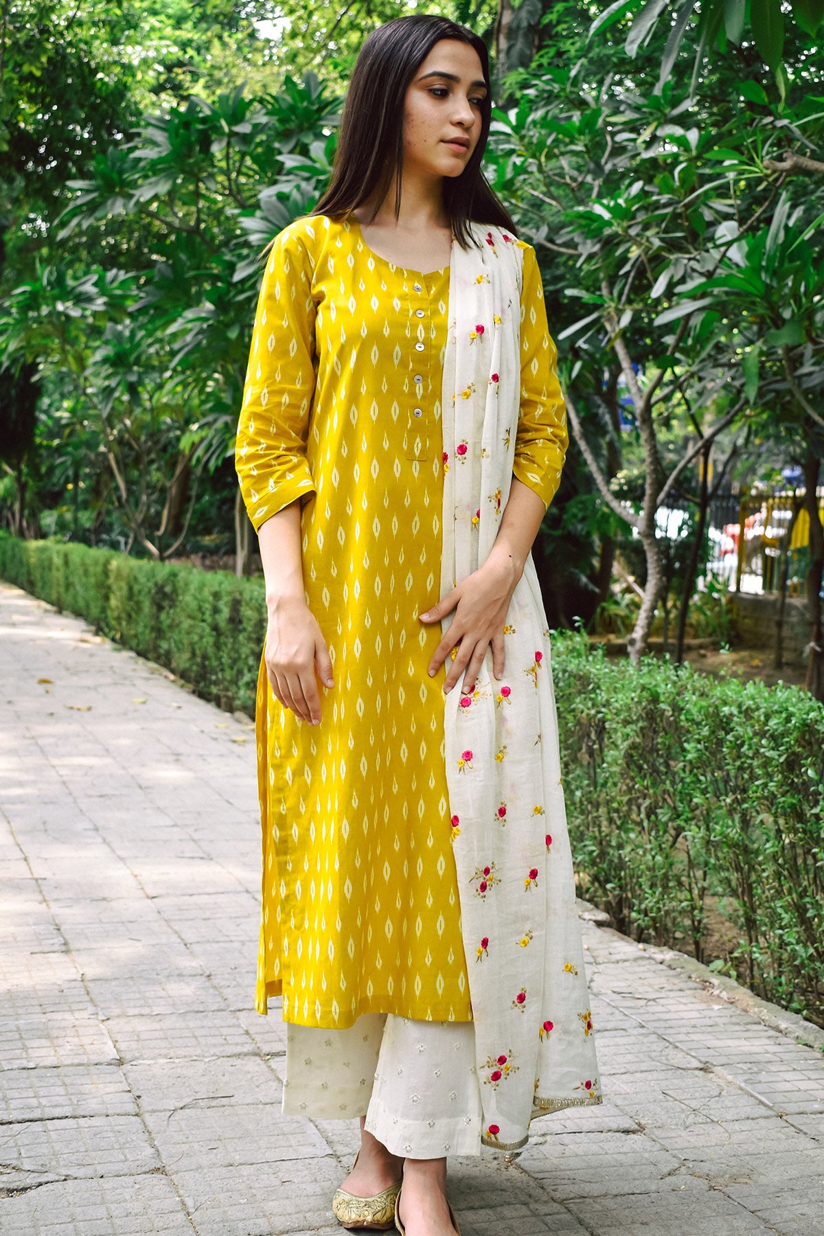 Cotton Multicolor Kurta Set